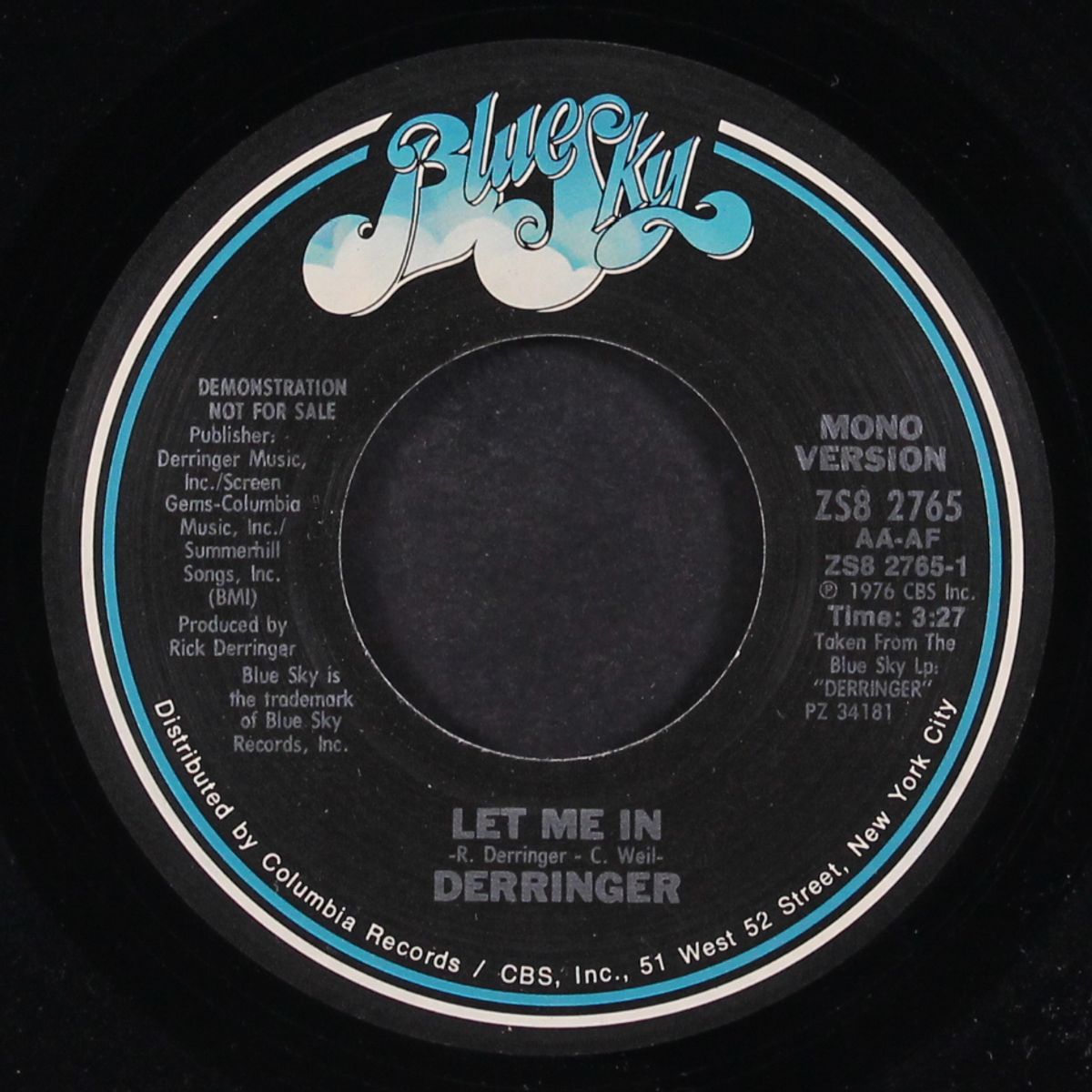let me in / mono by RICK DERRINGER