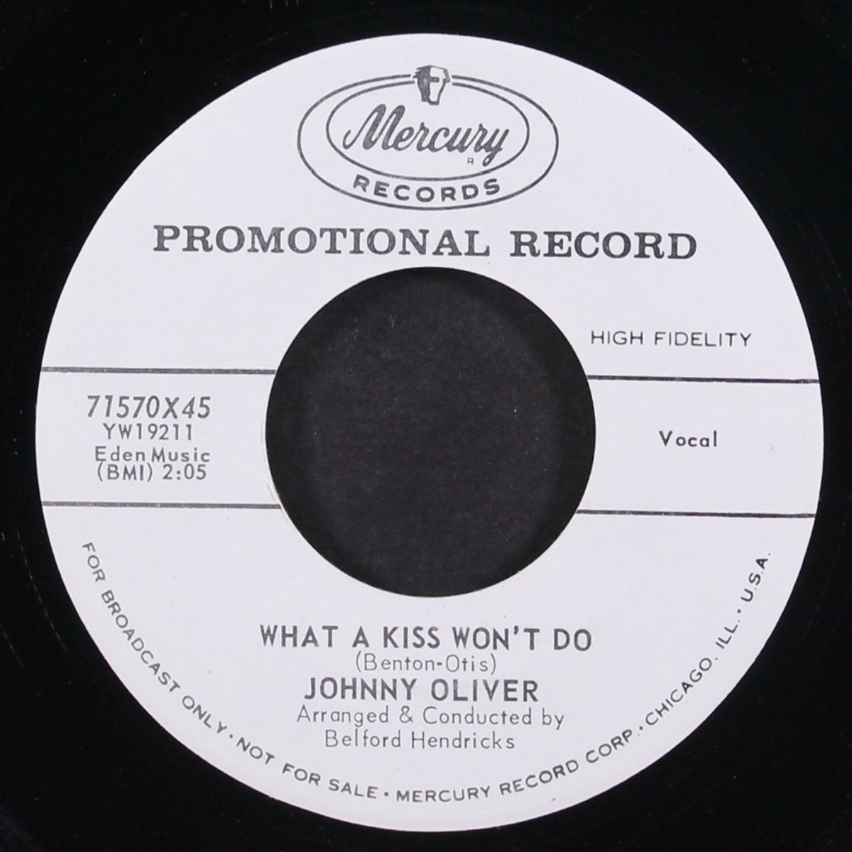 what a kiss won't do / that's all i'm living for by JOHNNY OLIVER