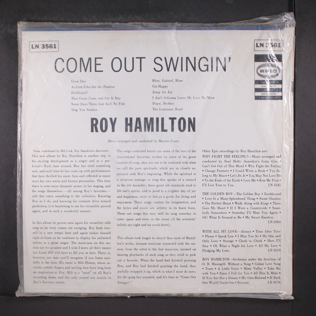 come out swingin' by ROY HAMILTON