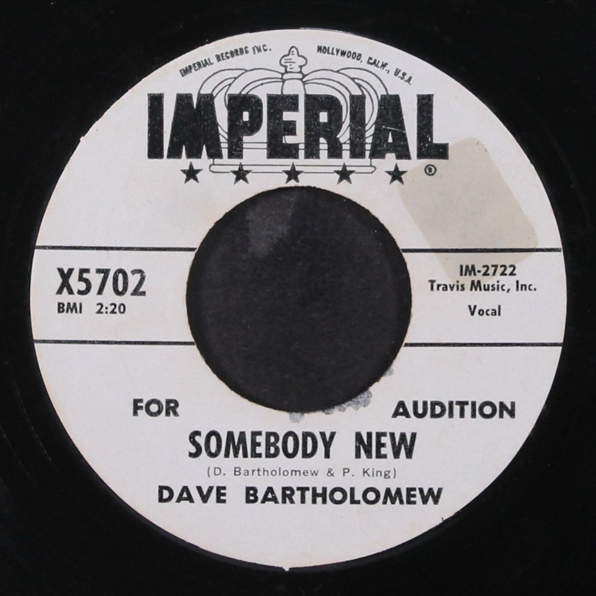 i cried / somebody new by DAVE BARTHOLOMEW