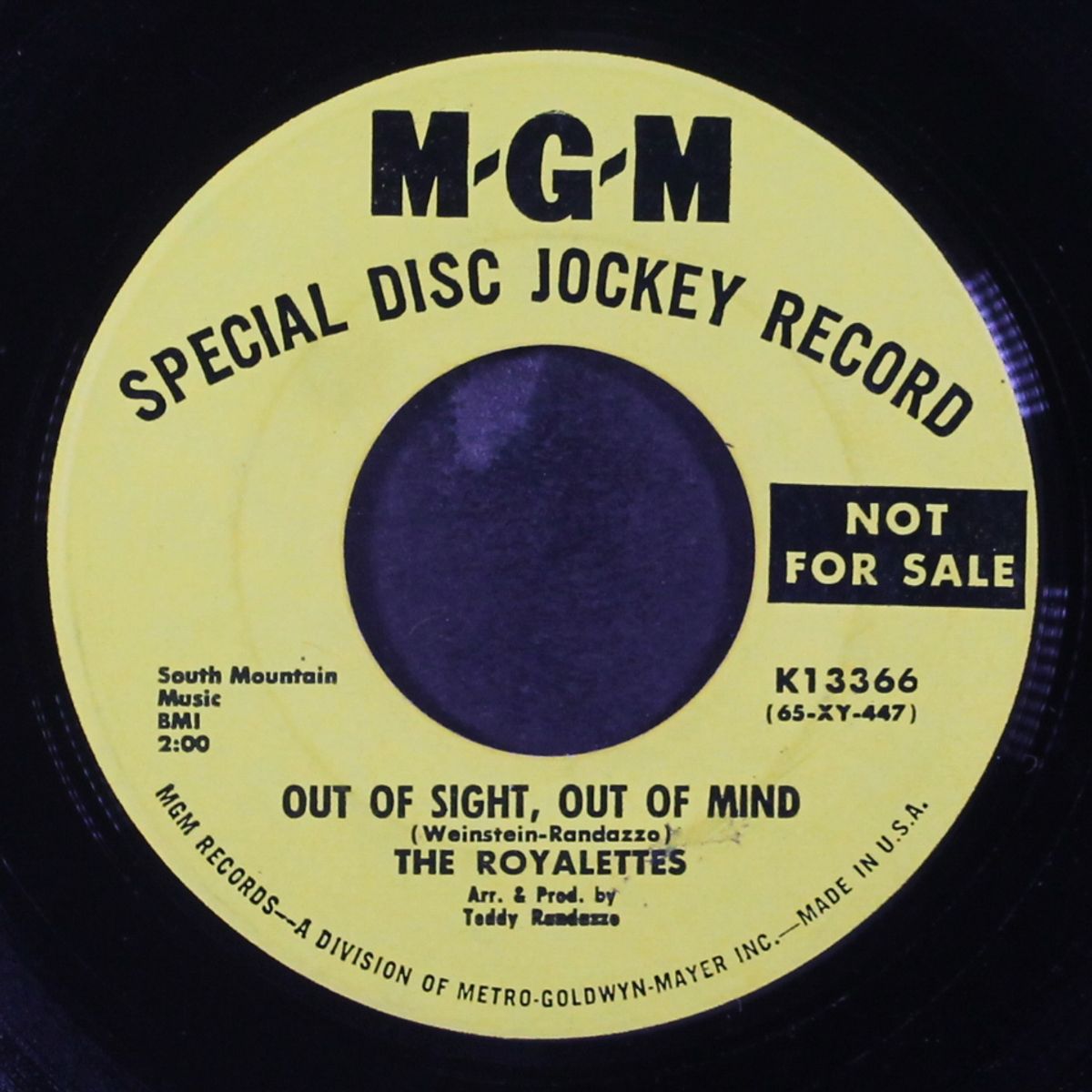 it's gonna take a miracle / out of sight, out of mind by ROYALETTES