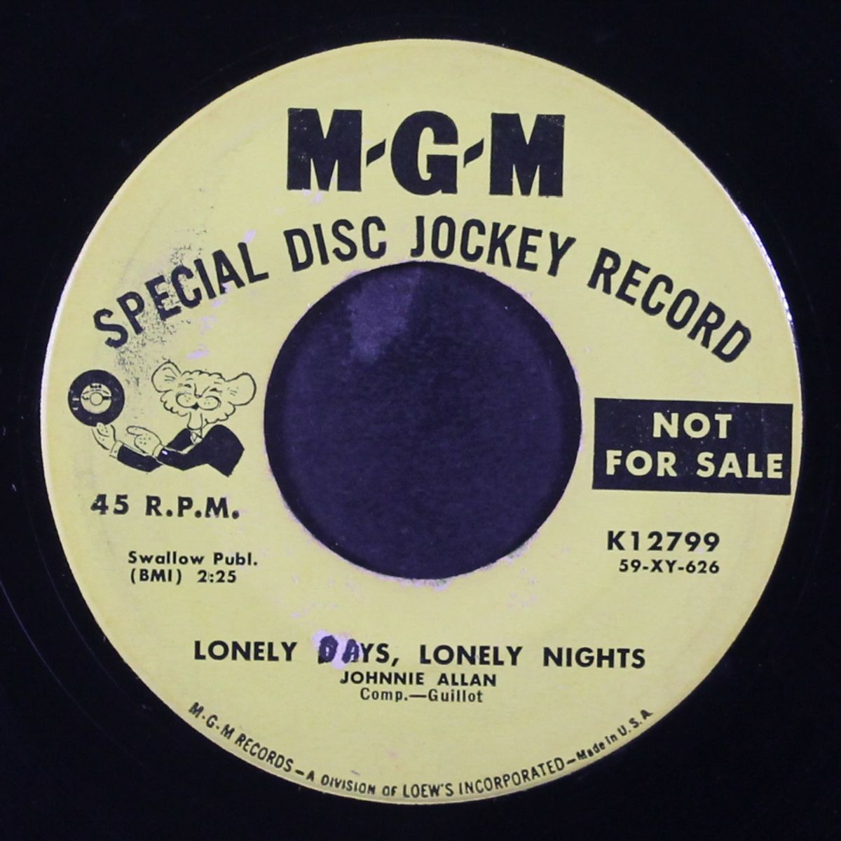 my baby is gone / lonely days, lonely nights by JOHNNIE ALLAN
