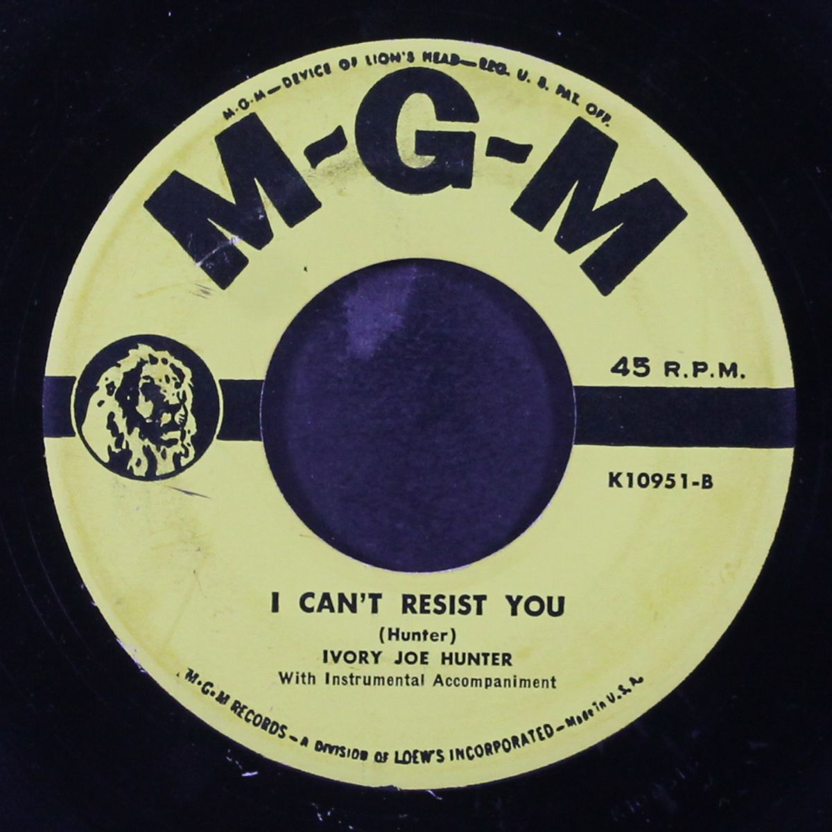 i can't resist you / i can't get you off my mind by IVORY JOE HUNTER