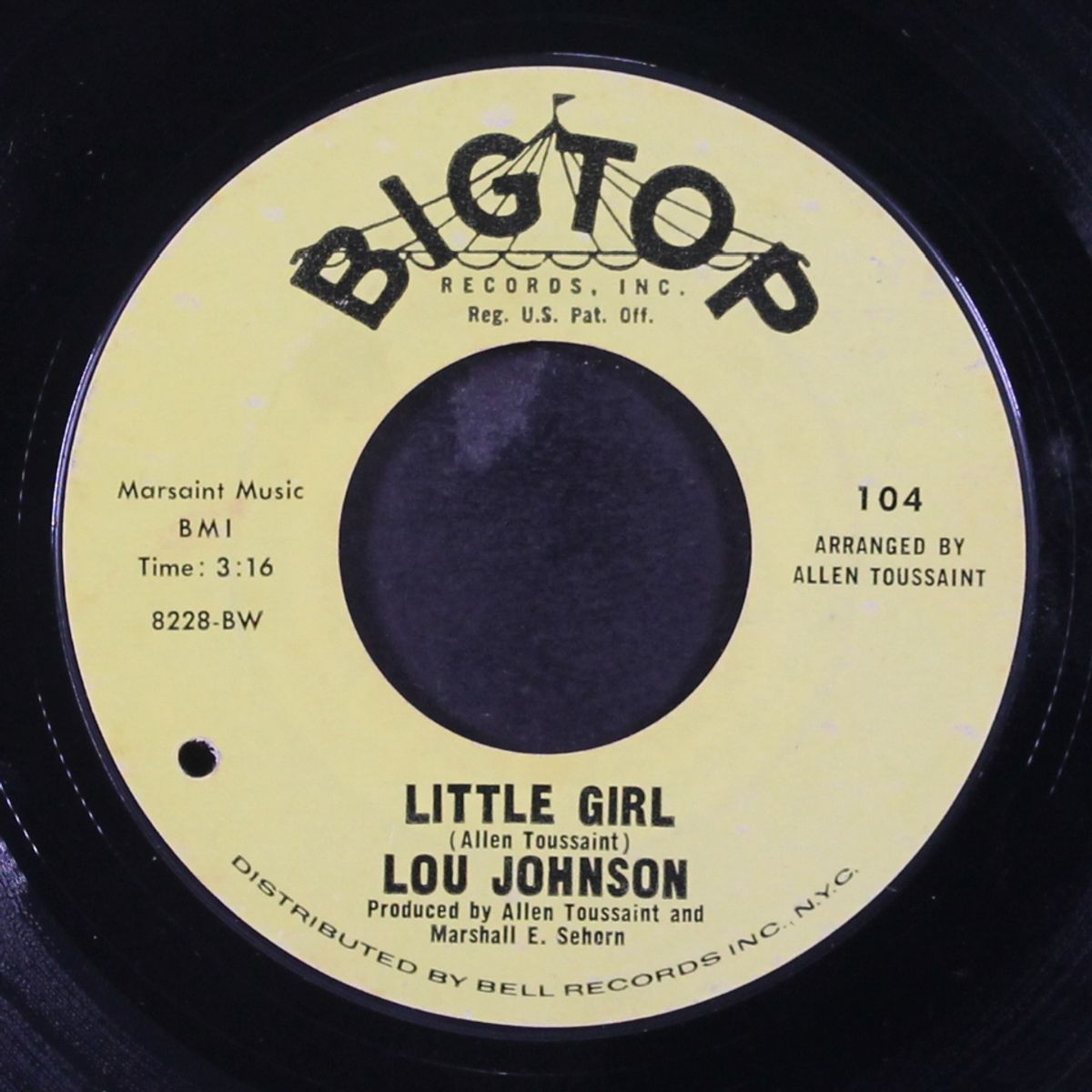 walk on by / little girl by LOU JOHNSON