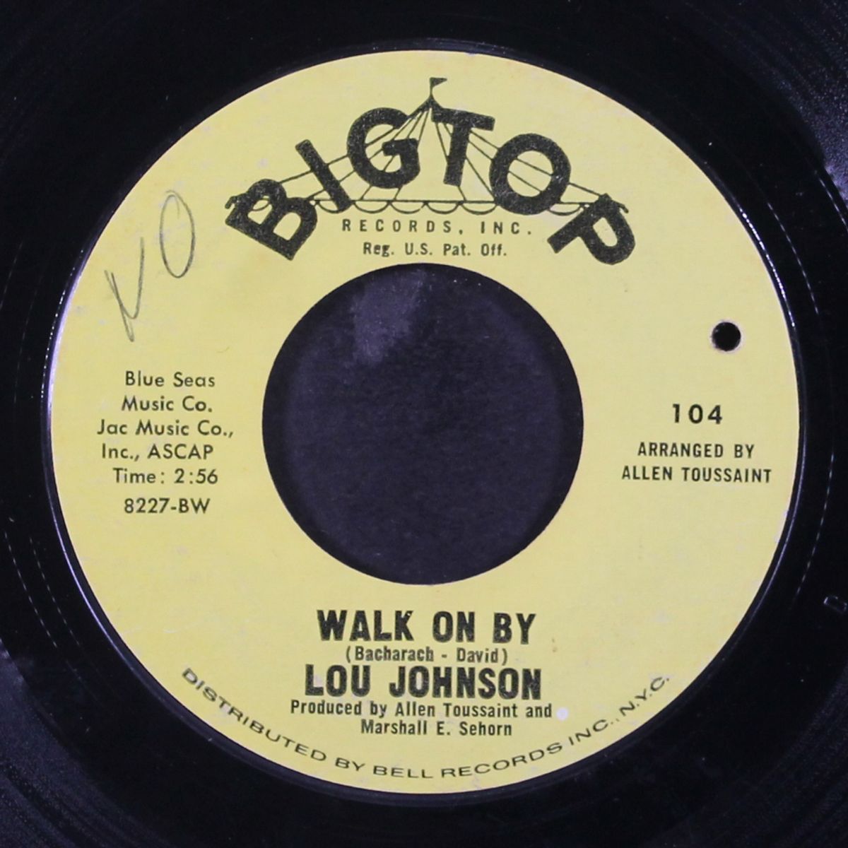 walk on by / little girl by LOU JOHNSON