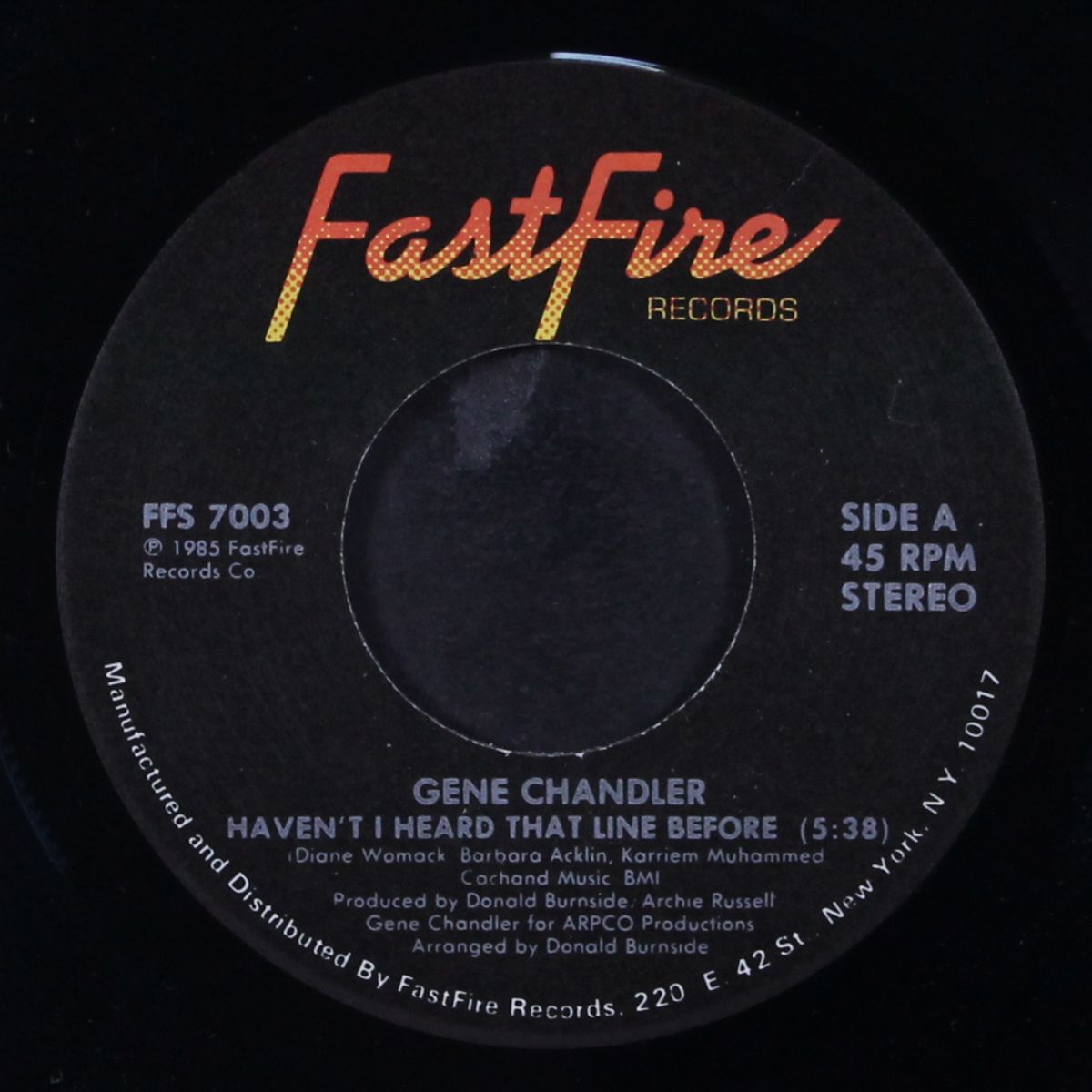 haven't i heard that line before / you'll never be free of me by GENE CHANDLER