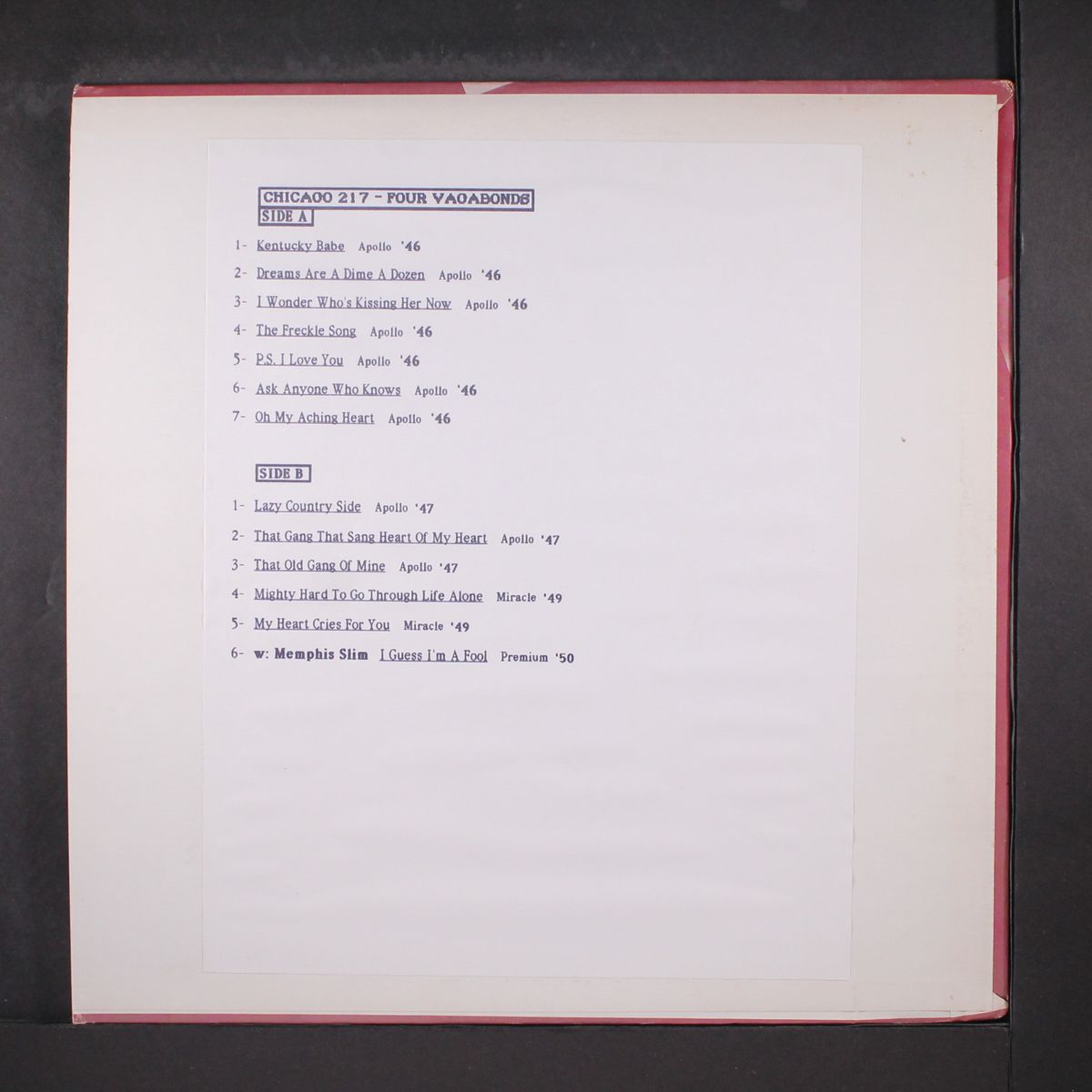 best of by FOUR VAGABONDS