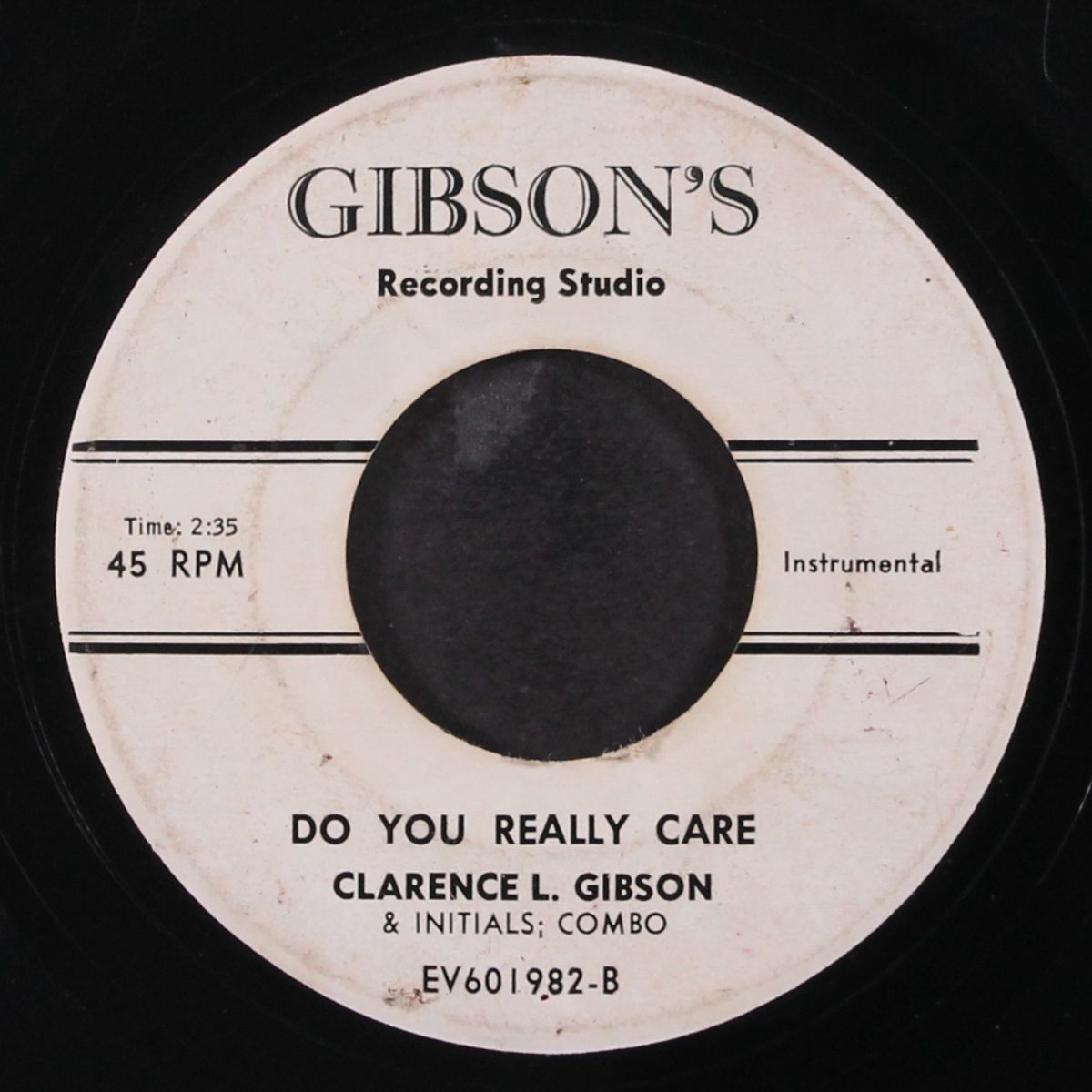 do you really care by CLARENCE L. GIBSON & FOUR AIRS