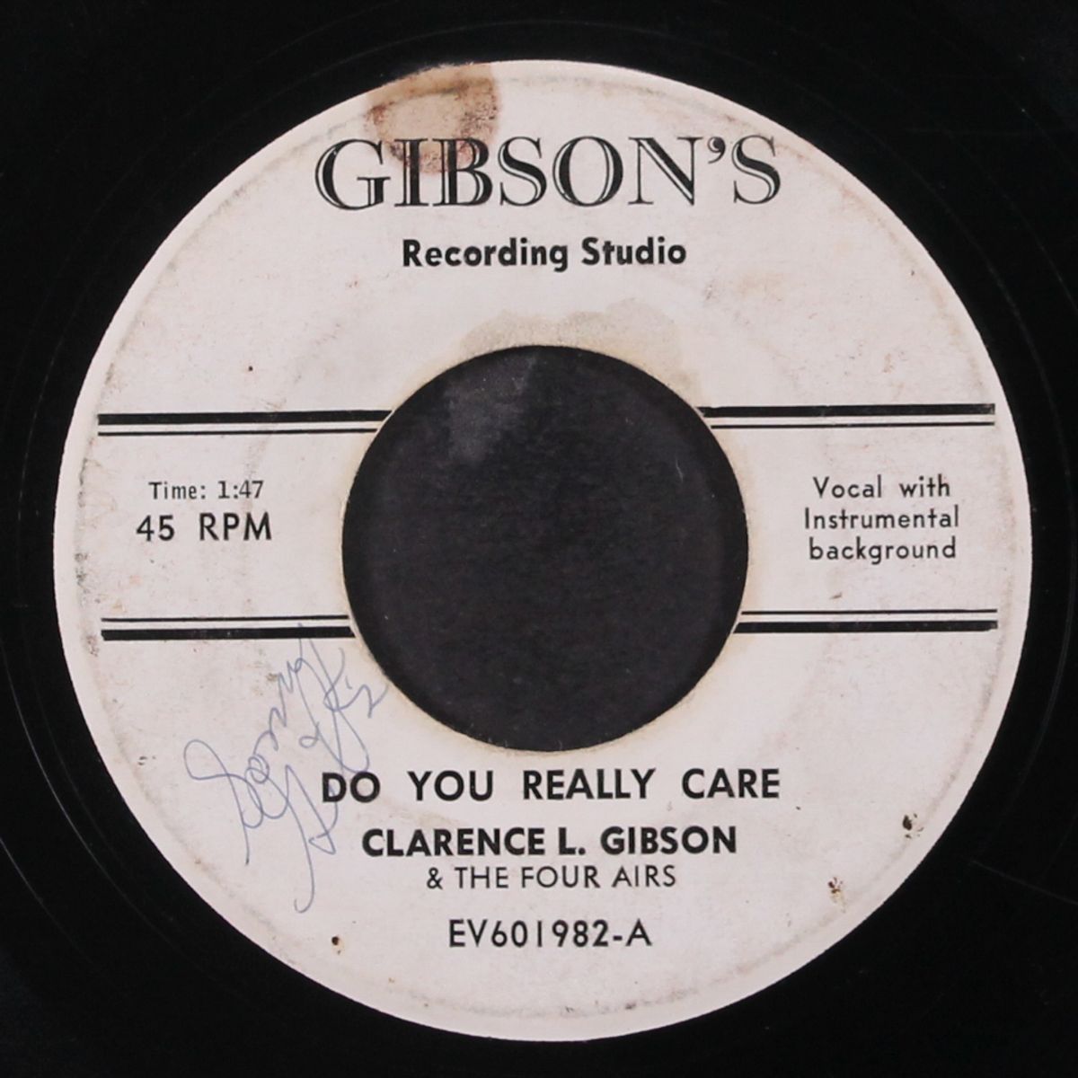 do you really care by CLARENCE L. GIBSON & FOUR AIRS