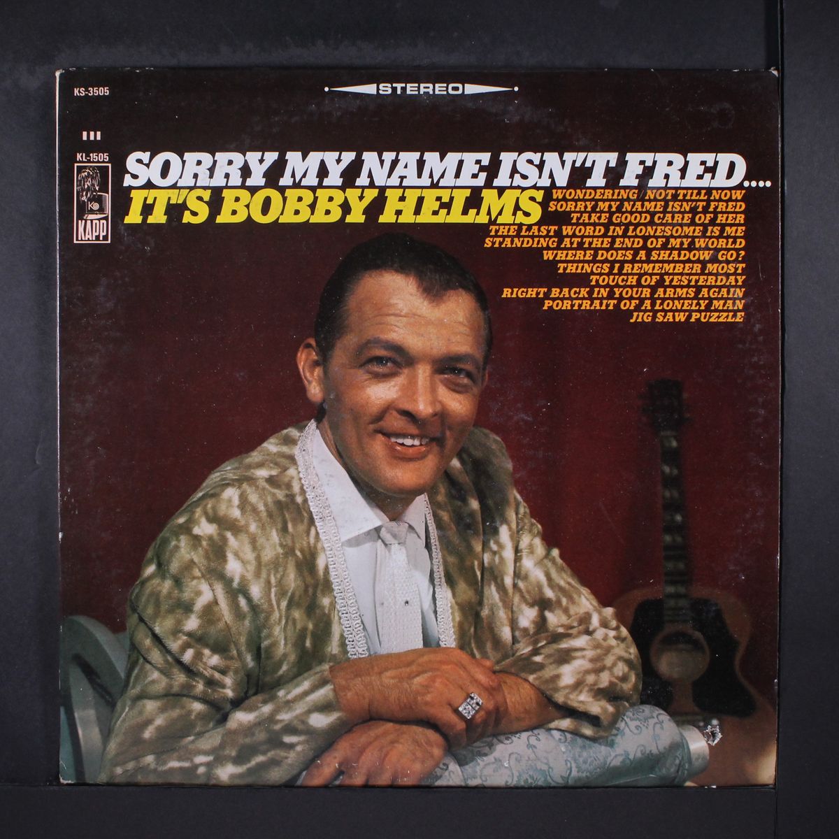 sorry my name isn't fred... by BOBBY HELMS