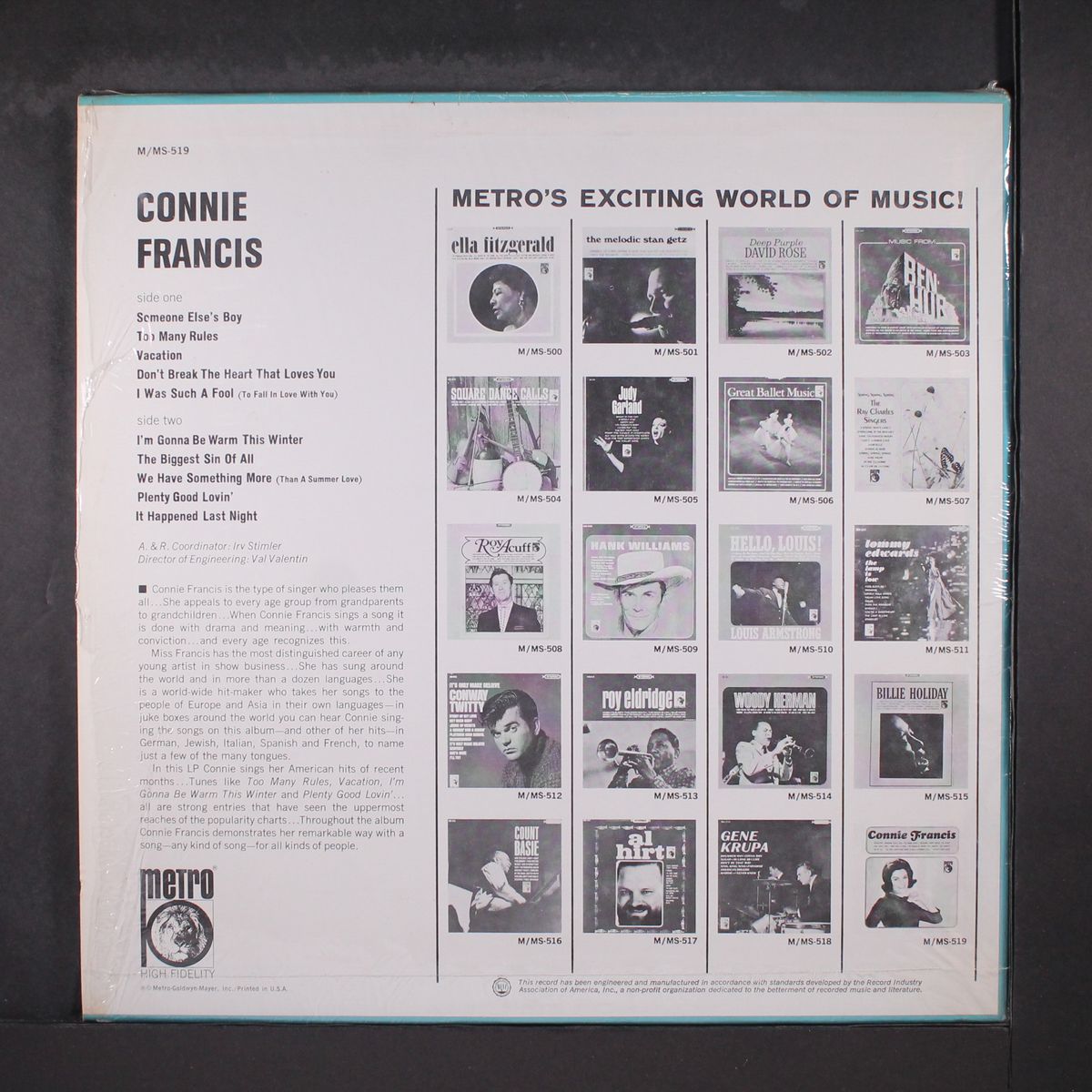 connie francis by CONNIE FRANCIS