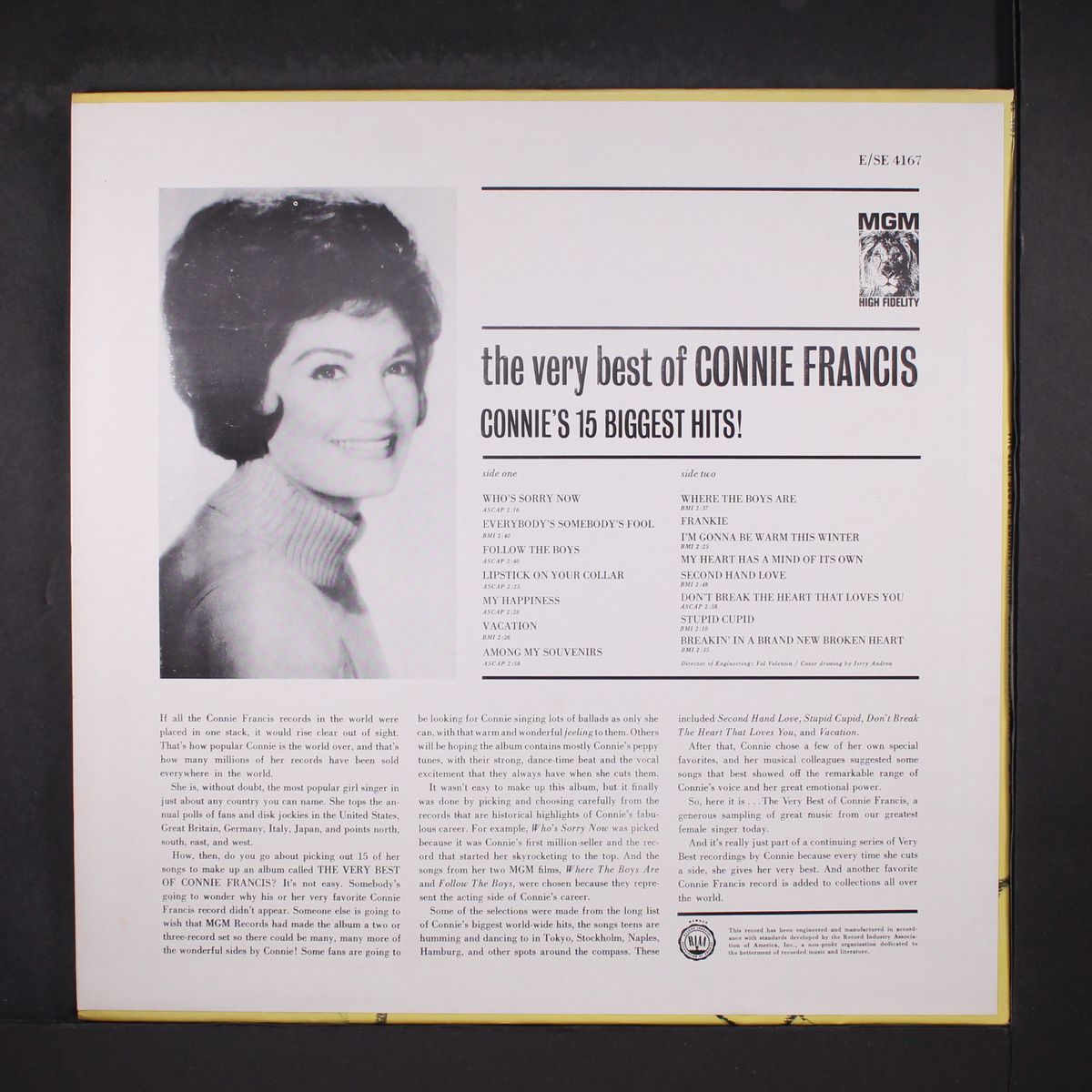 the very best of by CONNIE FRANCIS