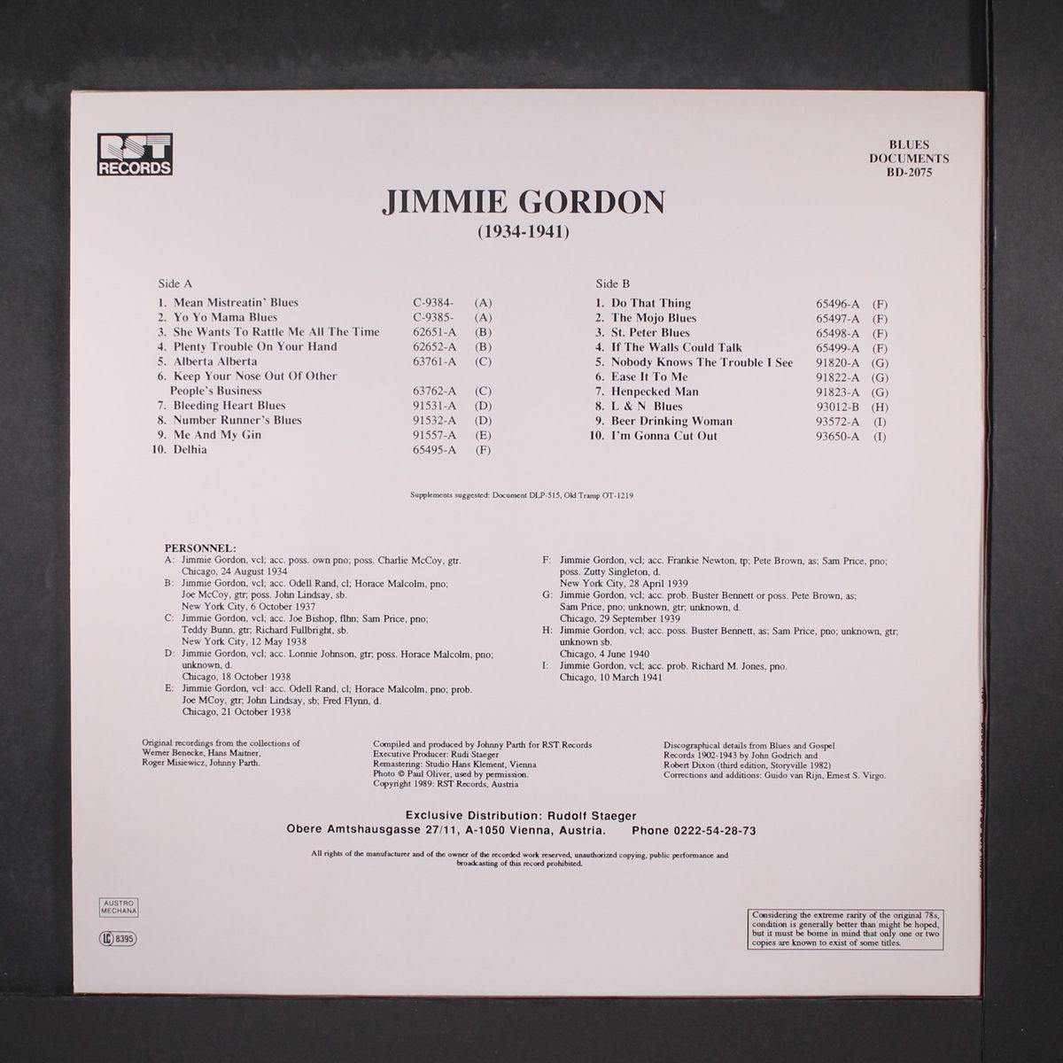 1934-37 by JIMMIE GORDON