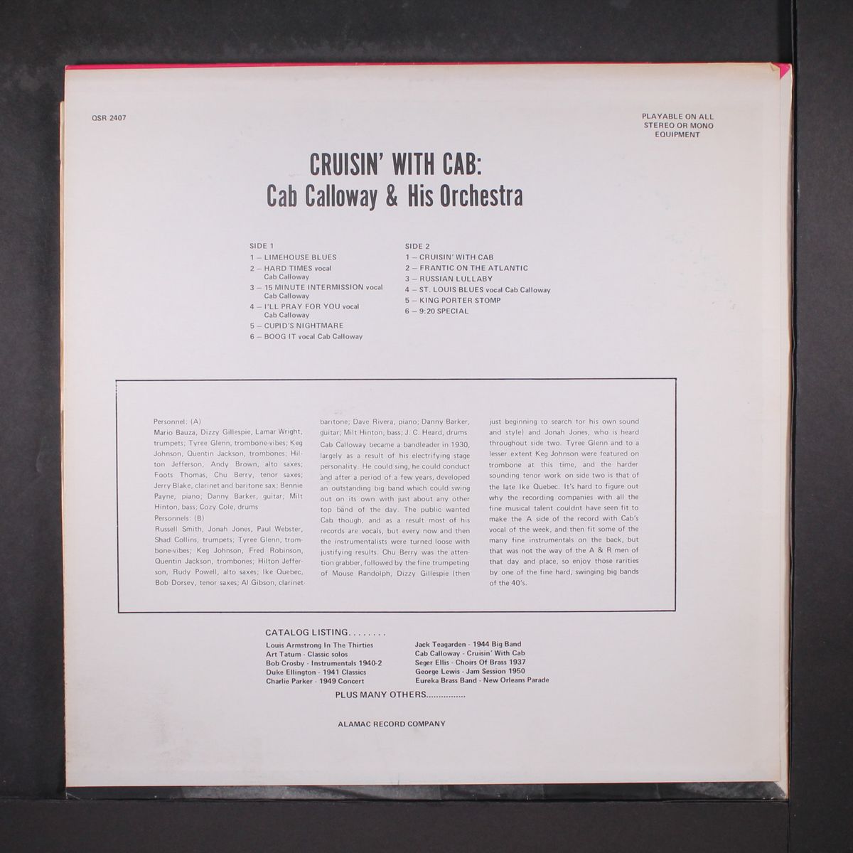 cruisin' with cab by CAB CALLOWAY