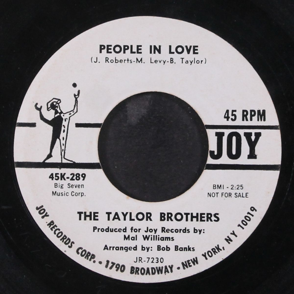 people in love / lavender blue by TAYLOR BROTHERS