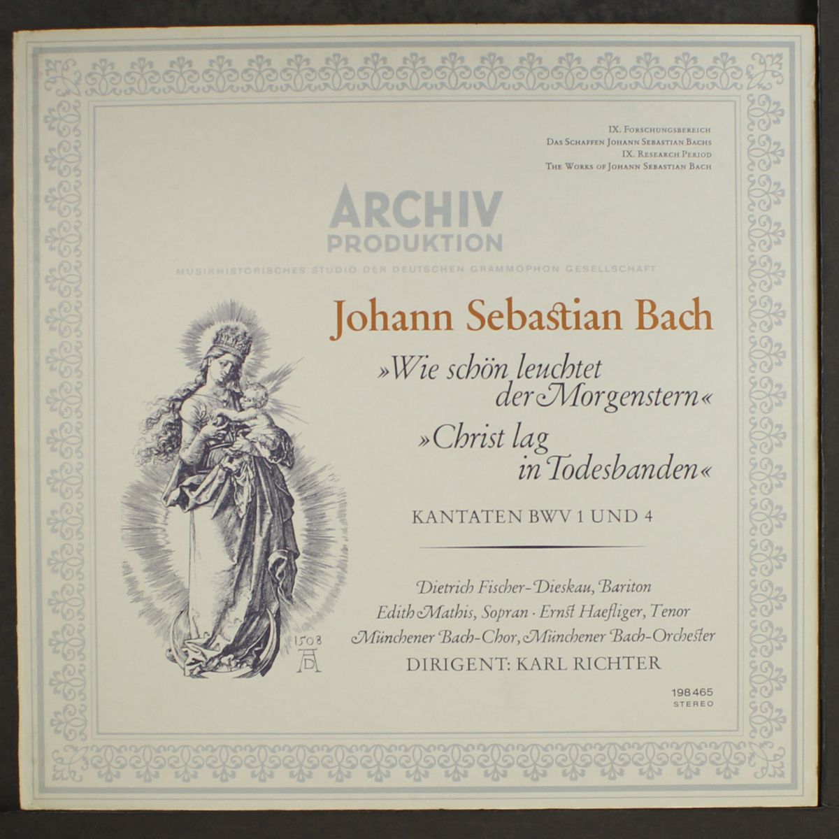 bach: wie schon leuchtet der morgenstern / christ lag in todesbanden by KARL RICHTER