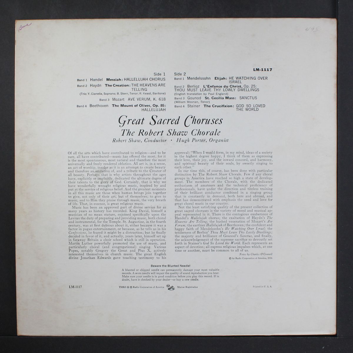 great sacred choruses by ROBERT SHAW CHORALE