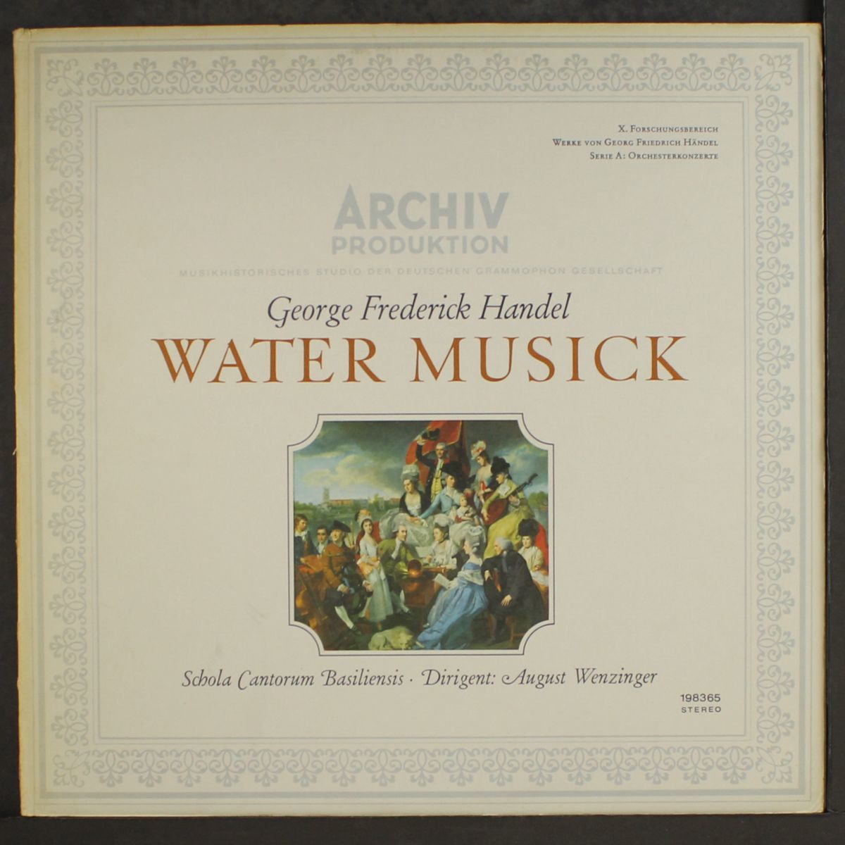 handel: water musick by AUGUST WENZINGER