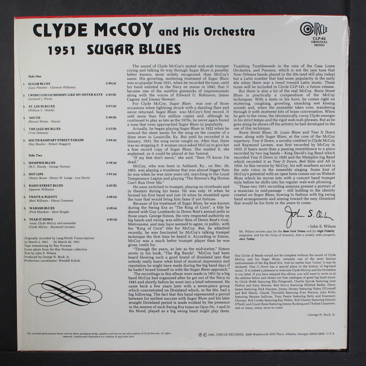 sugar blues by CLYDE MCCOY