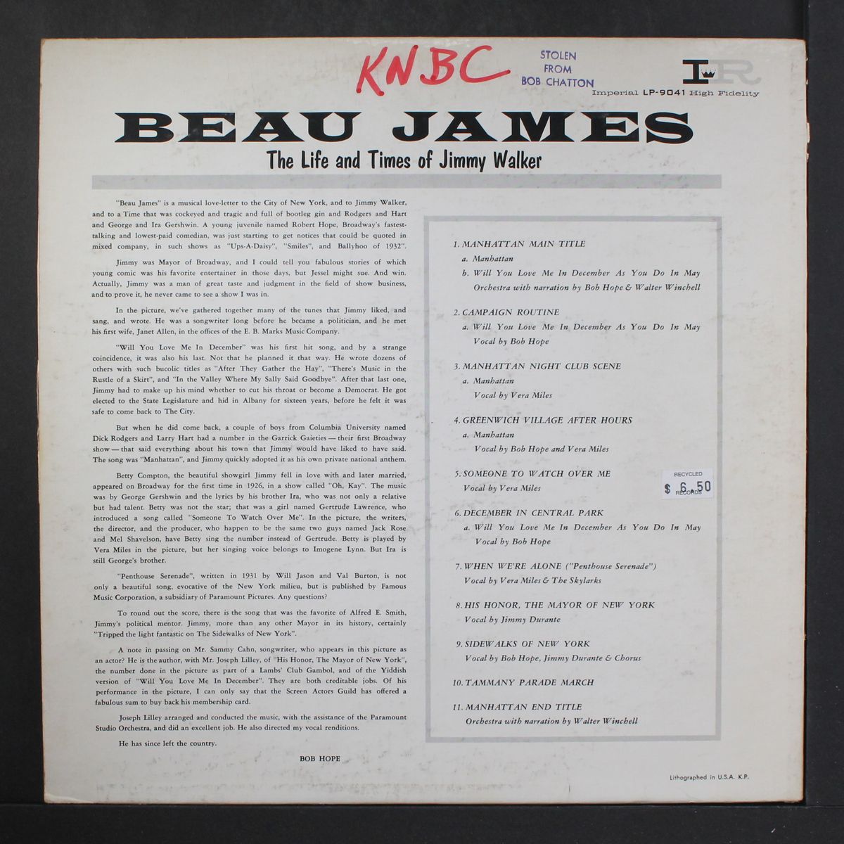 beau james by SOUNDTRACK