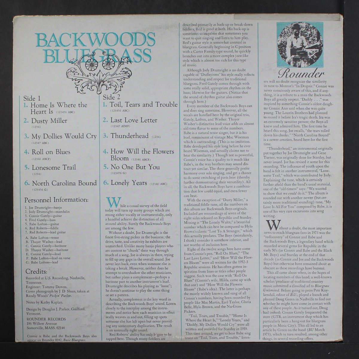 backwoods bluegrass by CONNIE & BABE