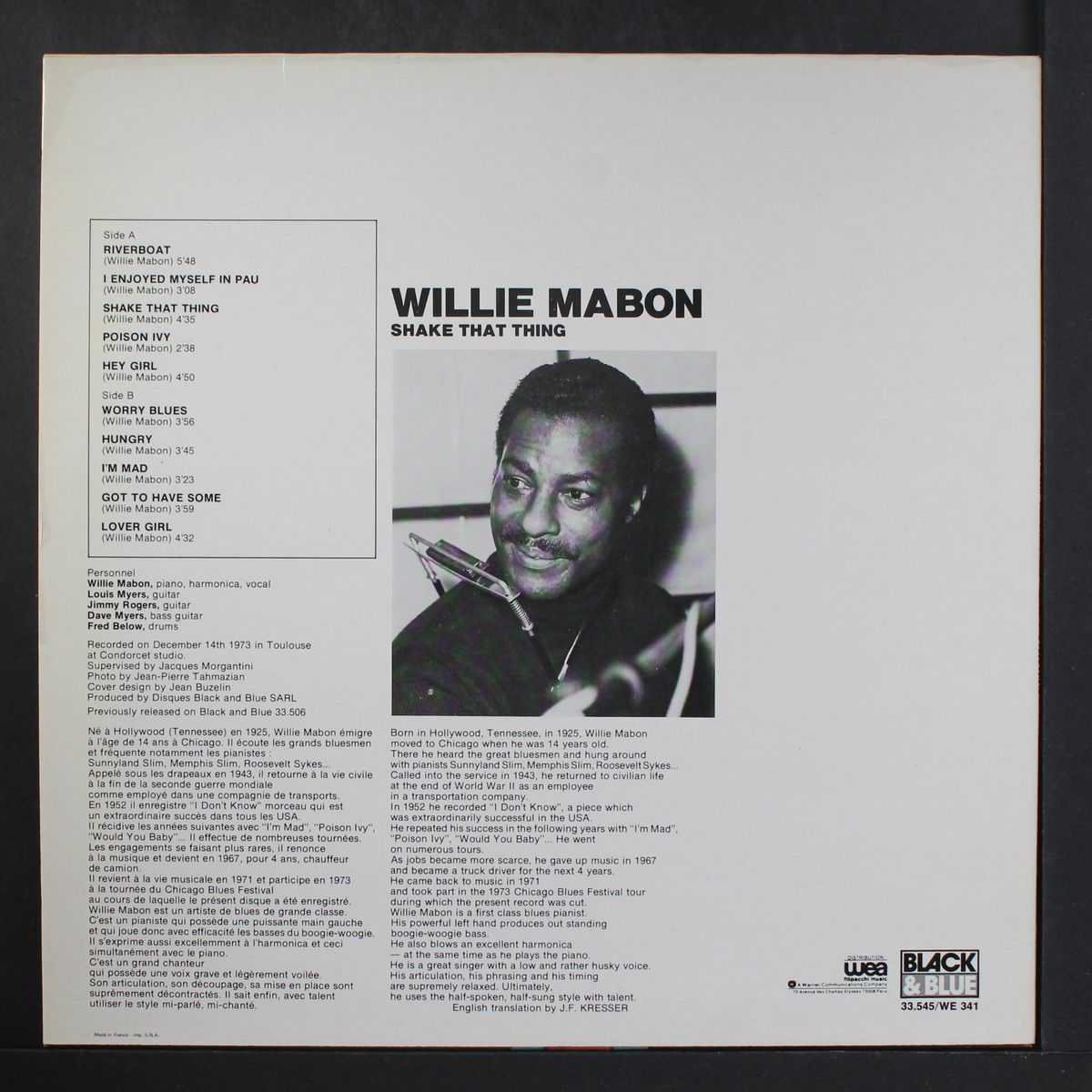 shake that thing by WILLIE MABON