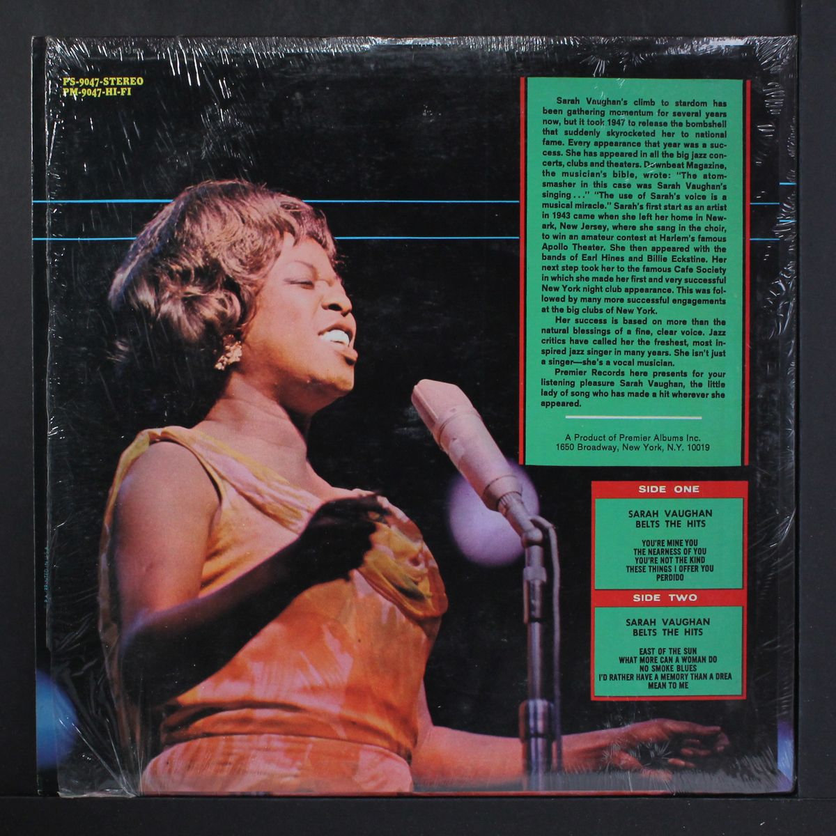 belts the hits by SARAH VAUGHAN