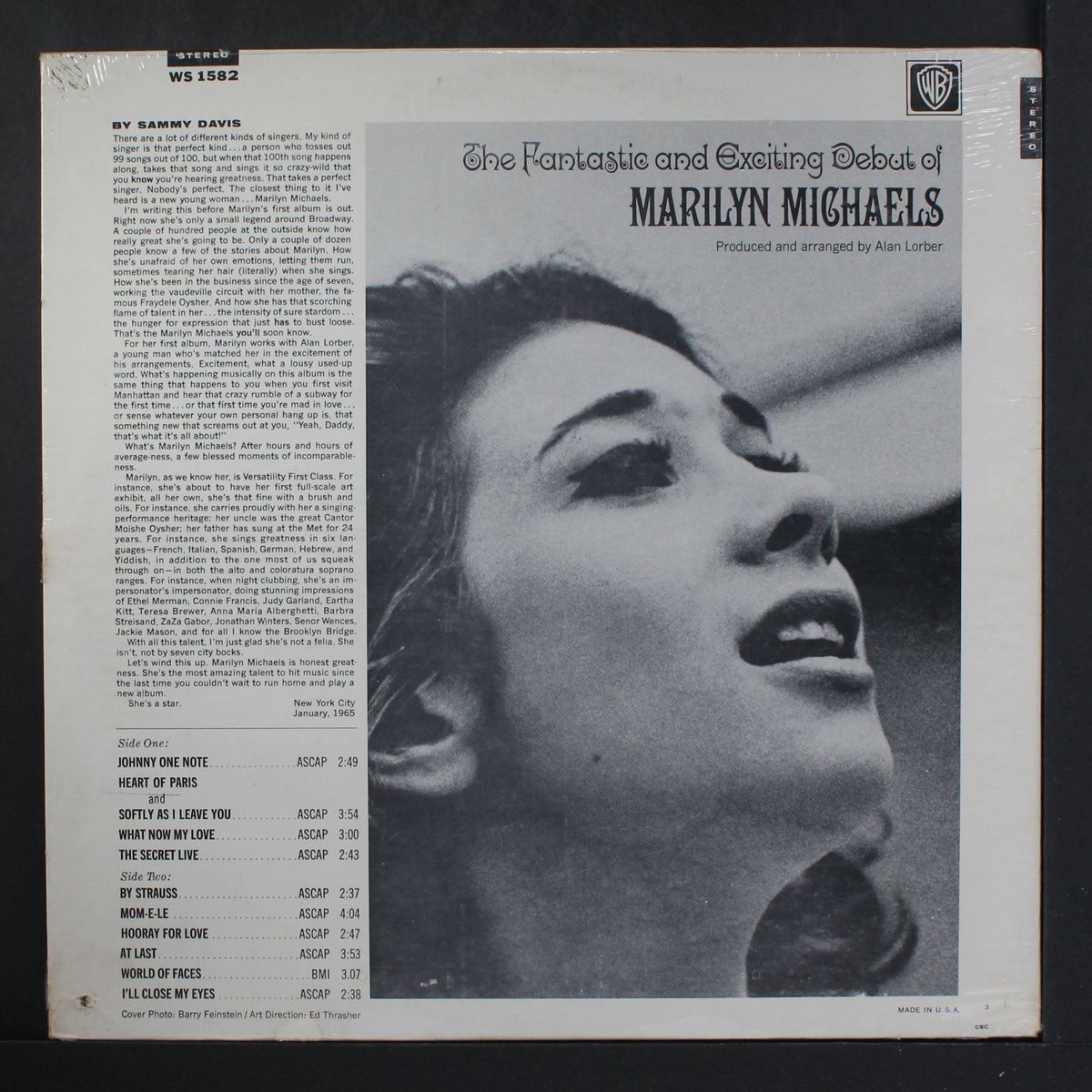 the fantastic and exciting debut of marilyn michaels by MARILYN MICHAELS