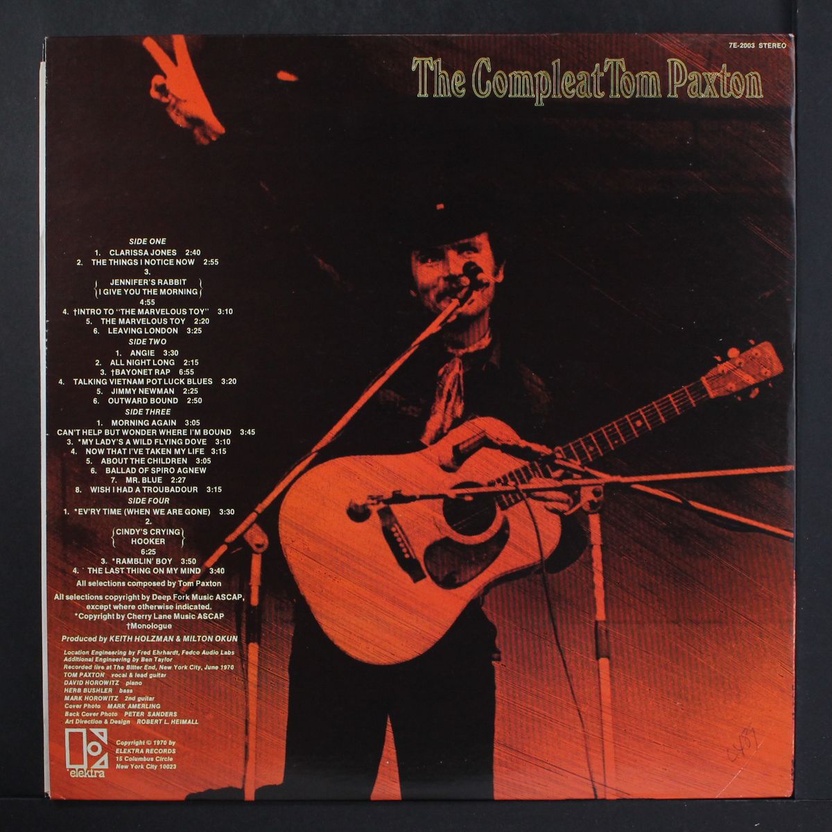 the compleat tom paxton, recorded live by TOM PAXTON