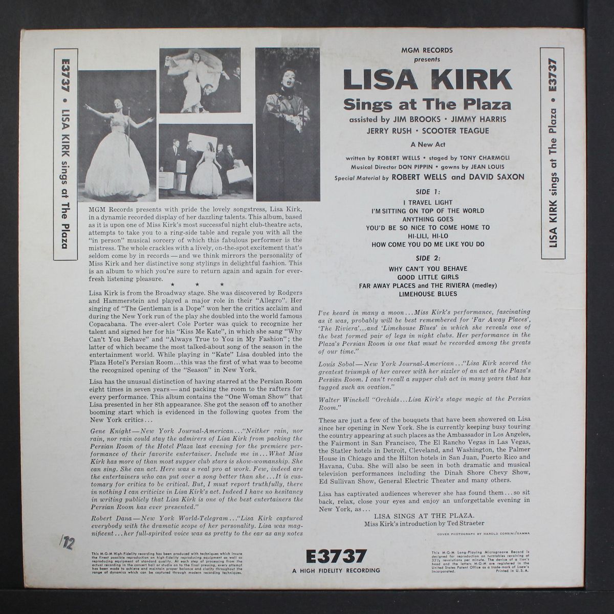 sings at the plaza by LISA KIRK