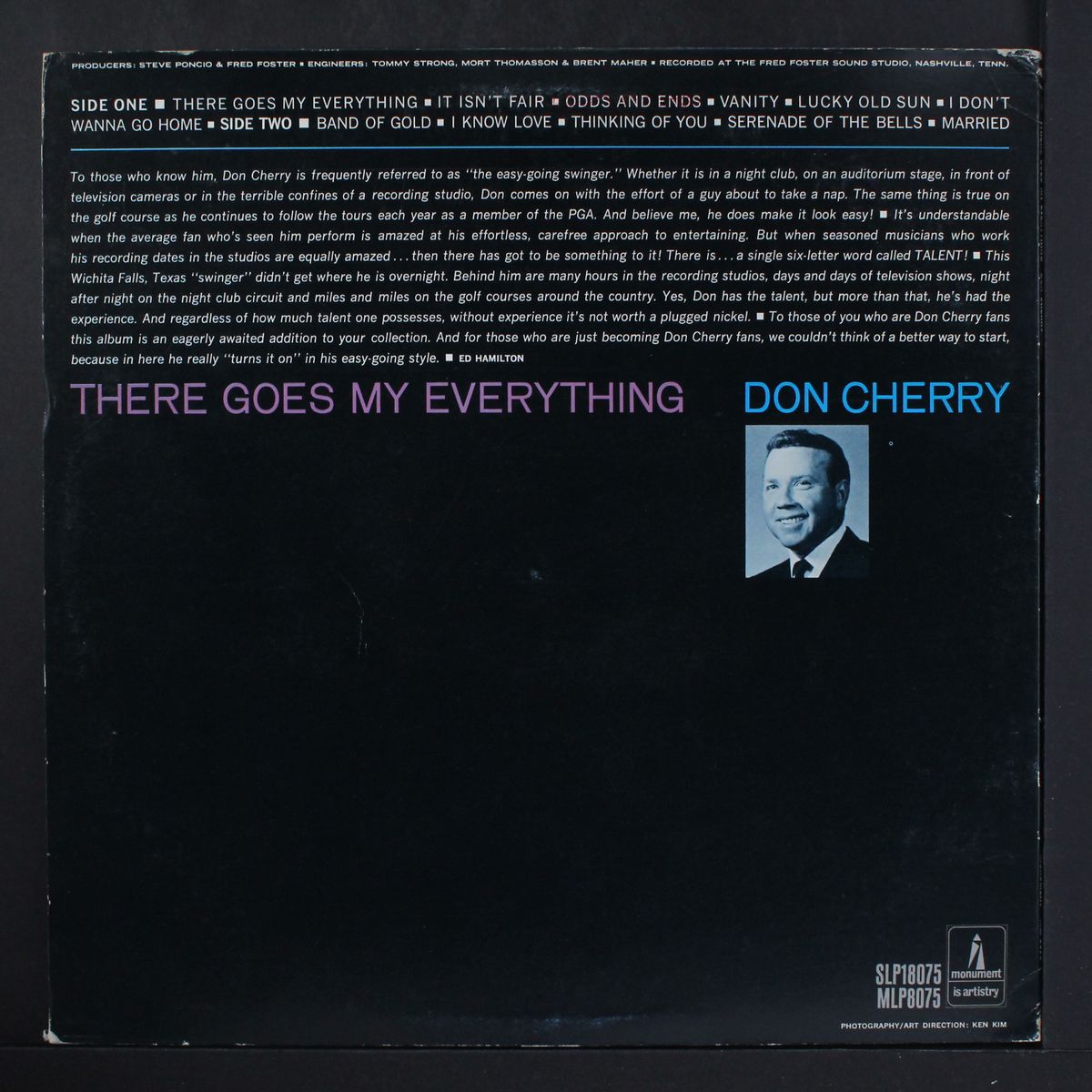 there goes my everything by DON CHERRY
