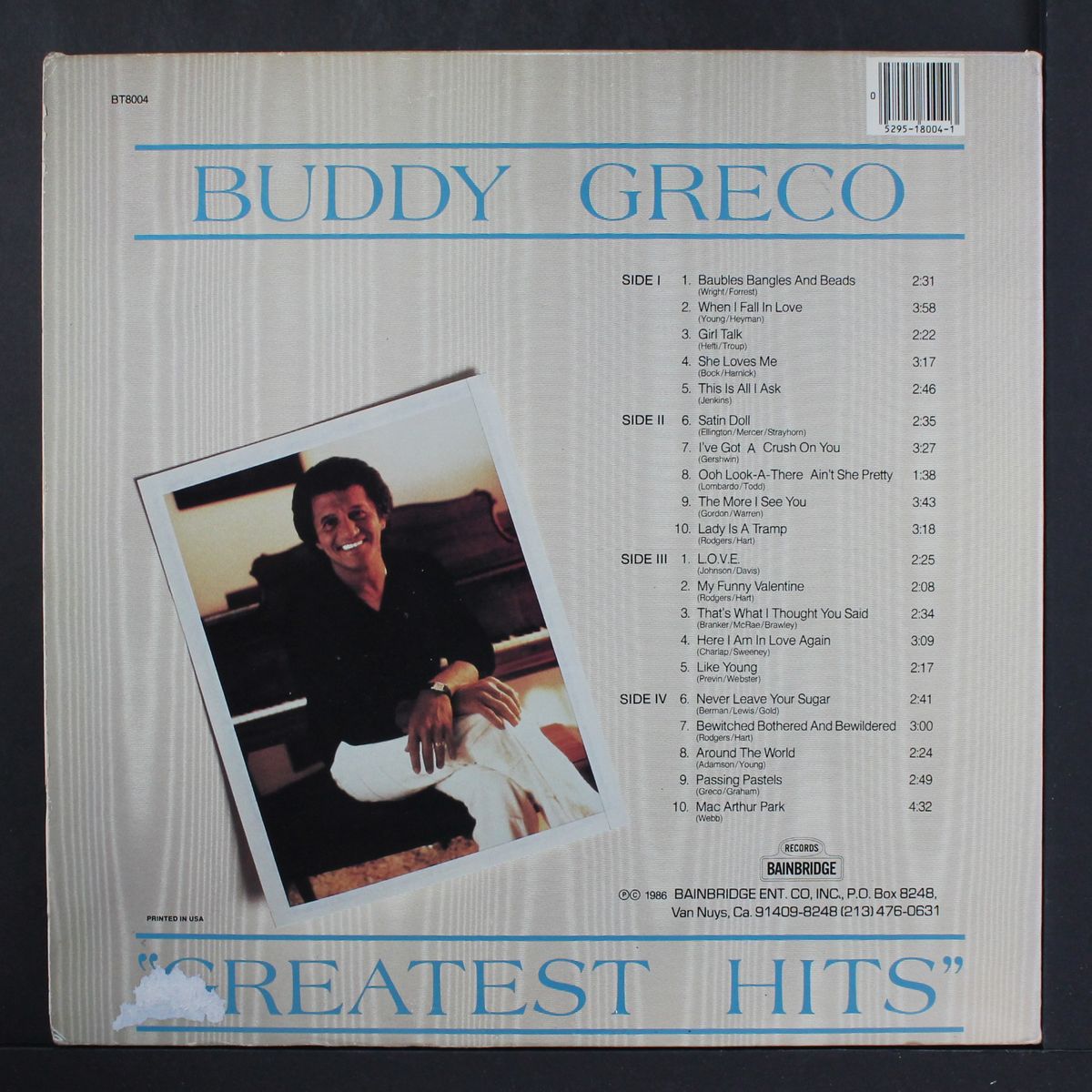 greatest hits by BUDDY GRECO