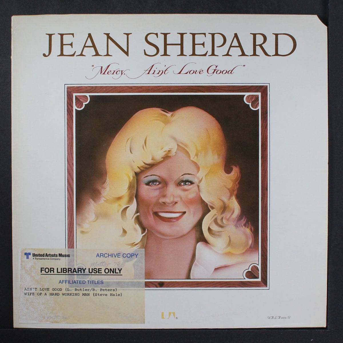 mercy, ain't love good by JEAN SHEPARD