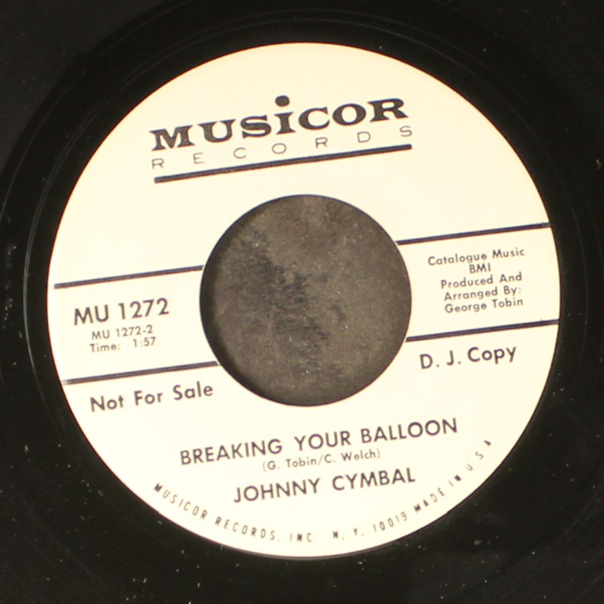 breaking your balloon / the marriage of charlotte brown by JOHNNY CYMBAL