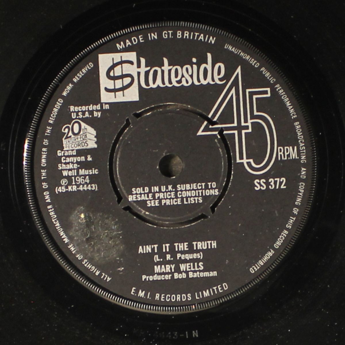 ain't it the truth / stop takin' me for granted by MARY WELLS