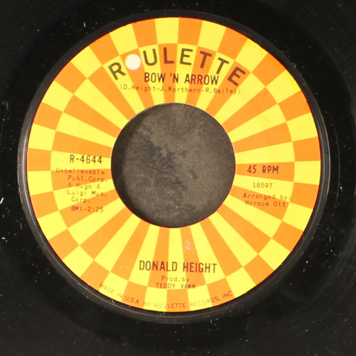can't help falling in love / bow 'n arrow by DONALD HEIGHT