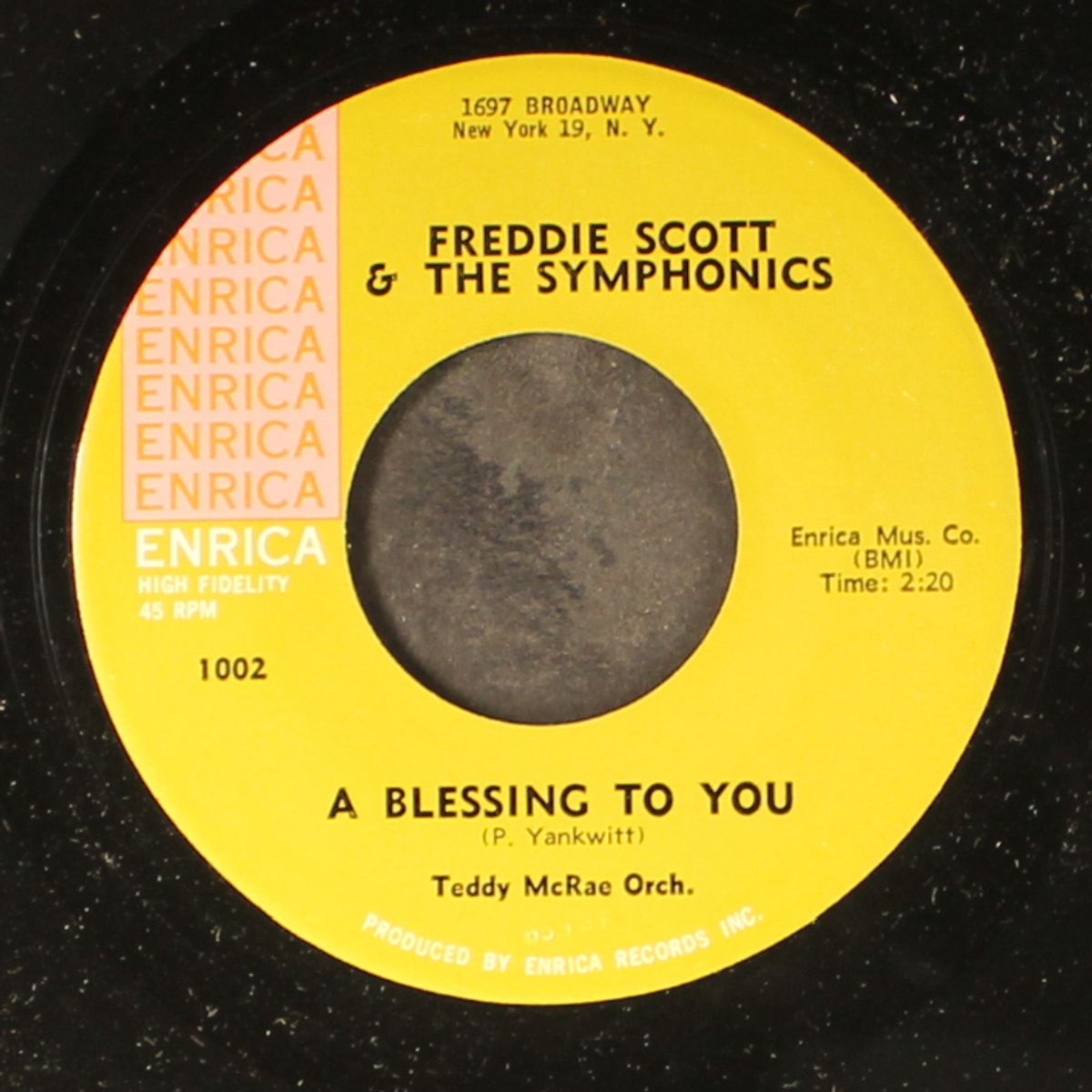 come on honey / a blessing to you by FREDDIE SCOTT & SYMPHONICS