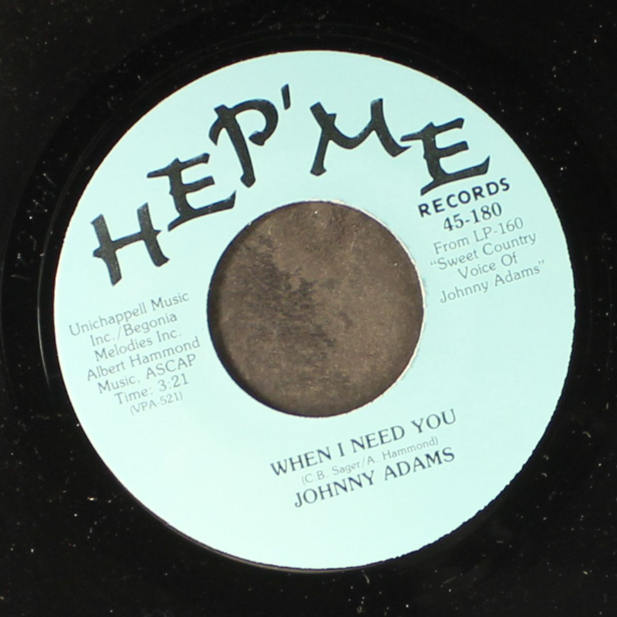 cry, cry darling / when i need you by JOHNNY ADAMS