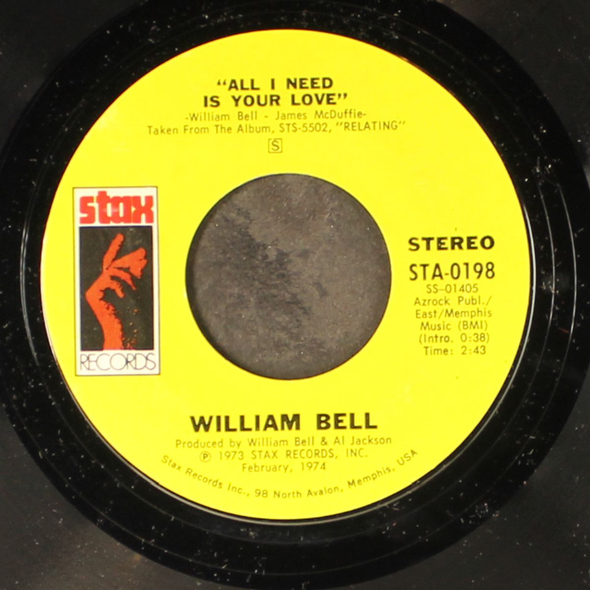 all i need is your love / gettin' what you want by WILLIAM BELL