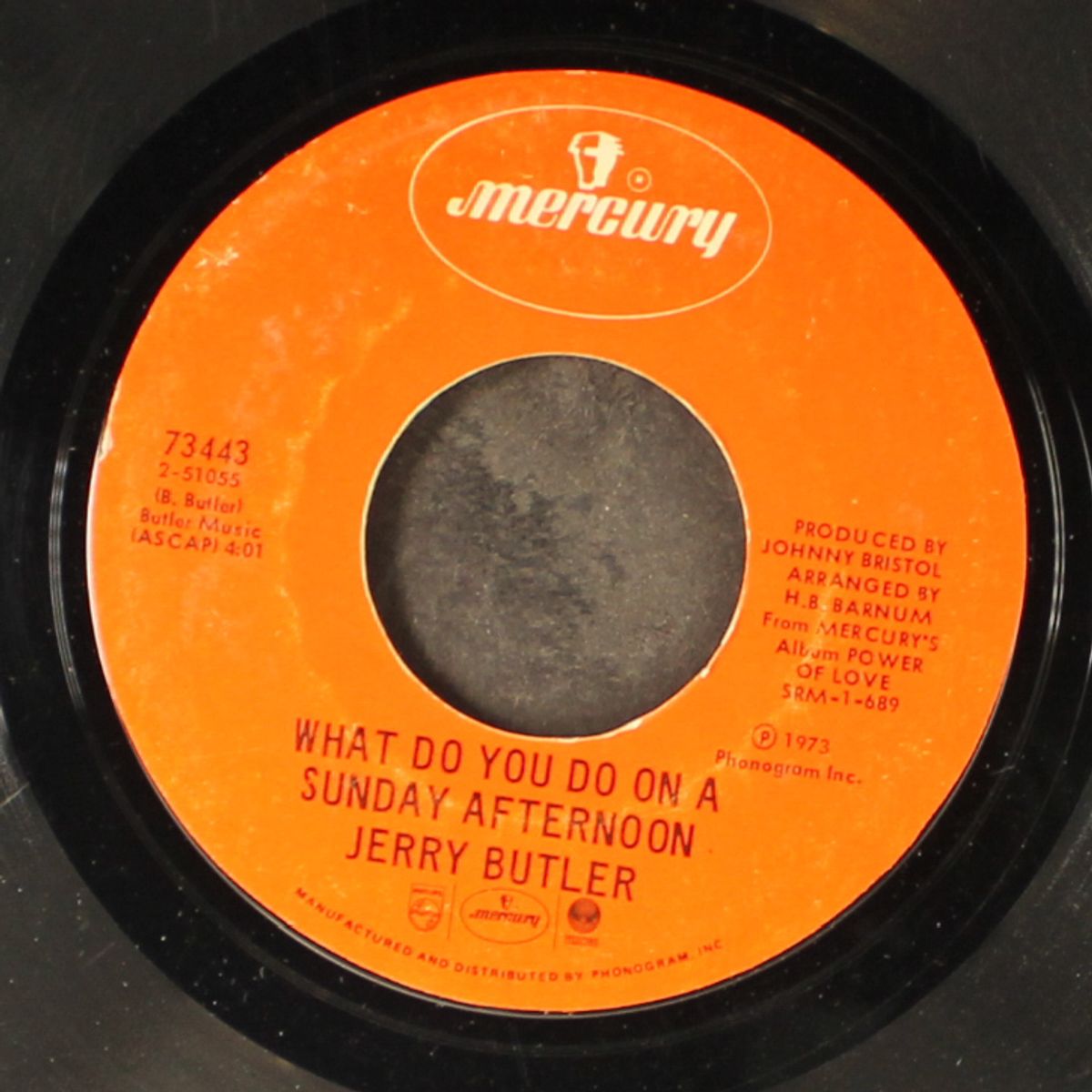 power of love / what do you do on a sunday afternoon by JERRY BUTLER