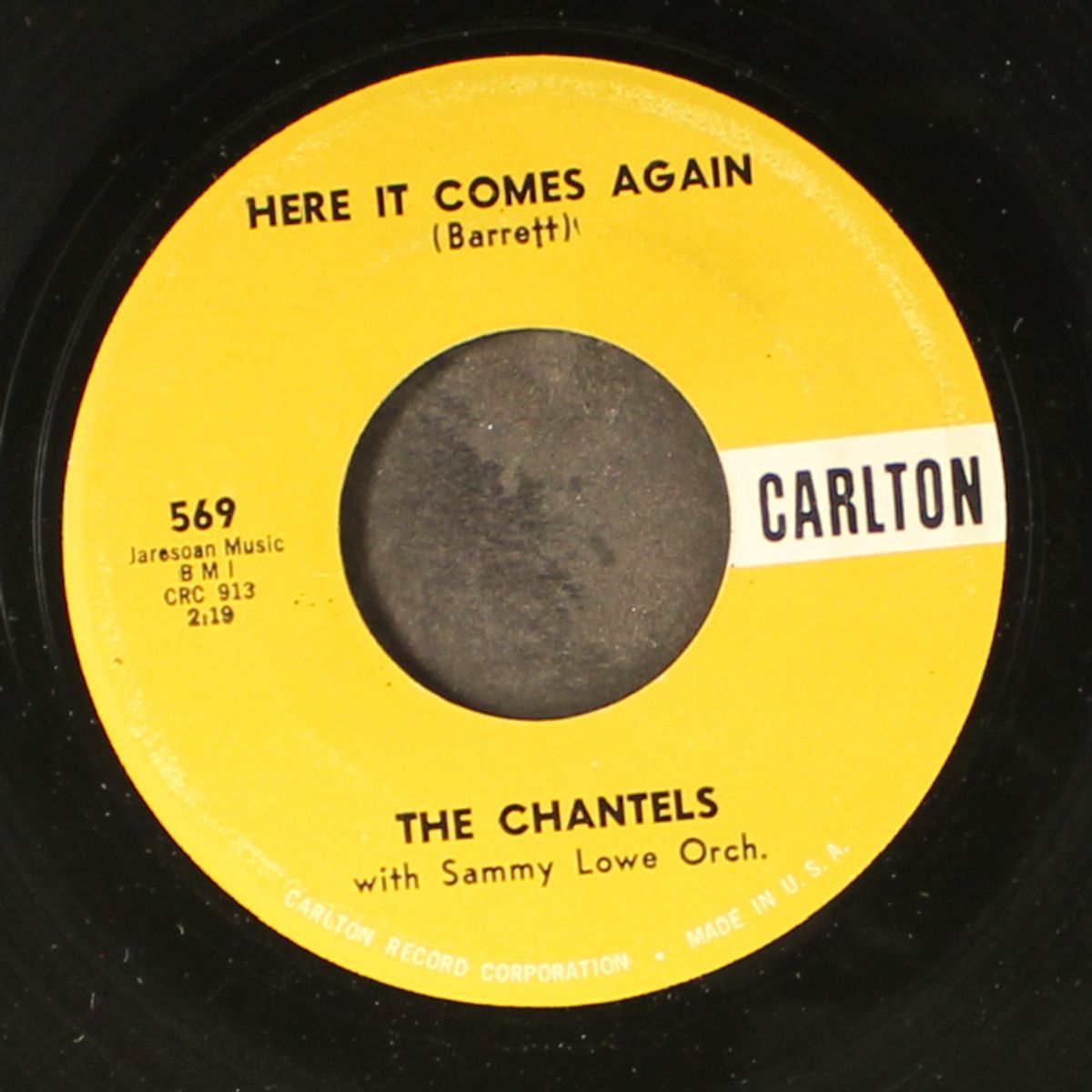 here it comes again / summertime by CHANTELS