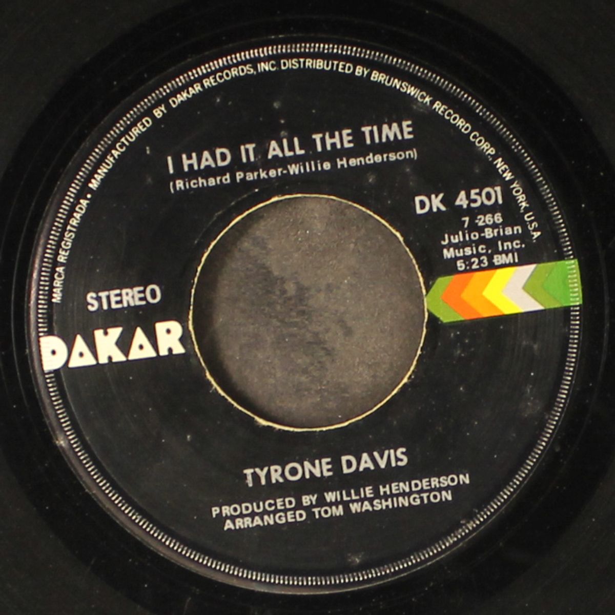 i had it all the time / you wouldn't believe by TYRONE DAVIS