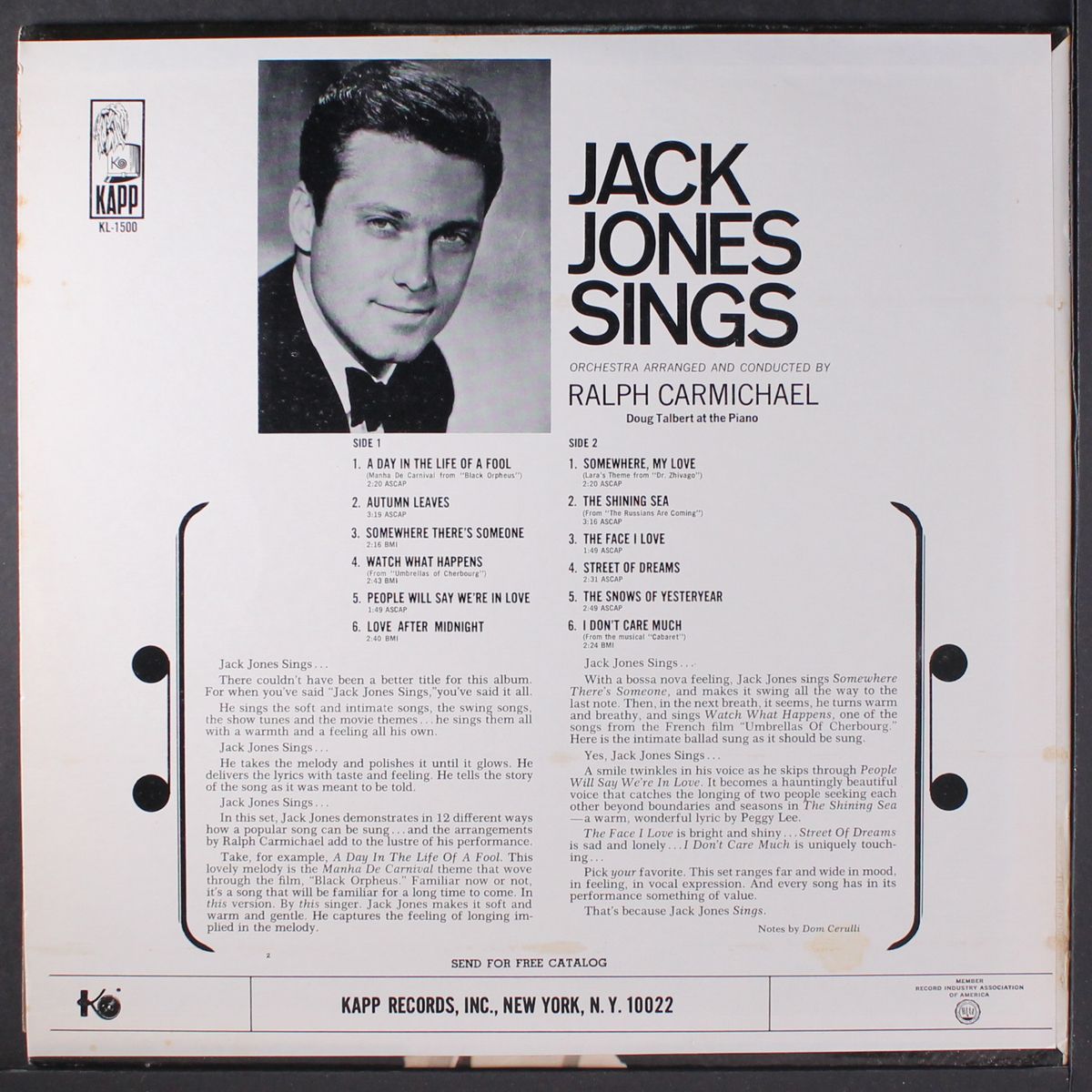 sings by JACK JONES