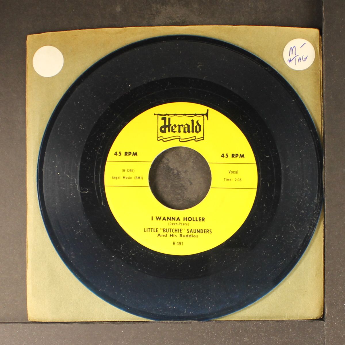 i wanna holler / great big heart by LITTLE 'BUTCHIE' SAUNDERS & BUDDIES