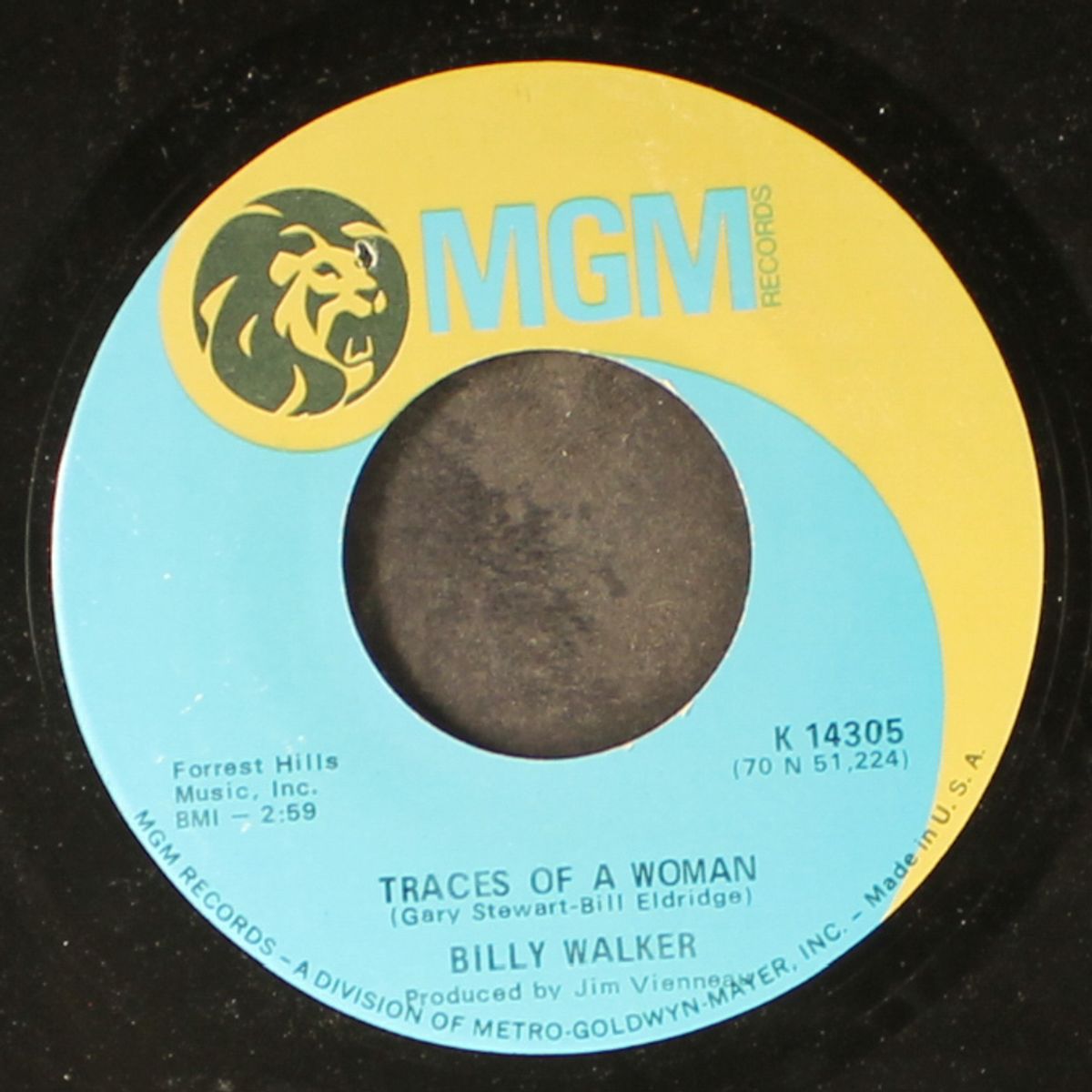 traces of a woman / you gave me a mountain by BILLY WALKER