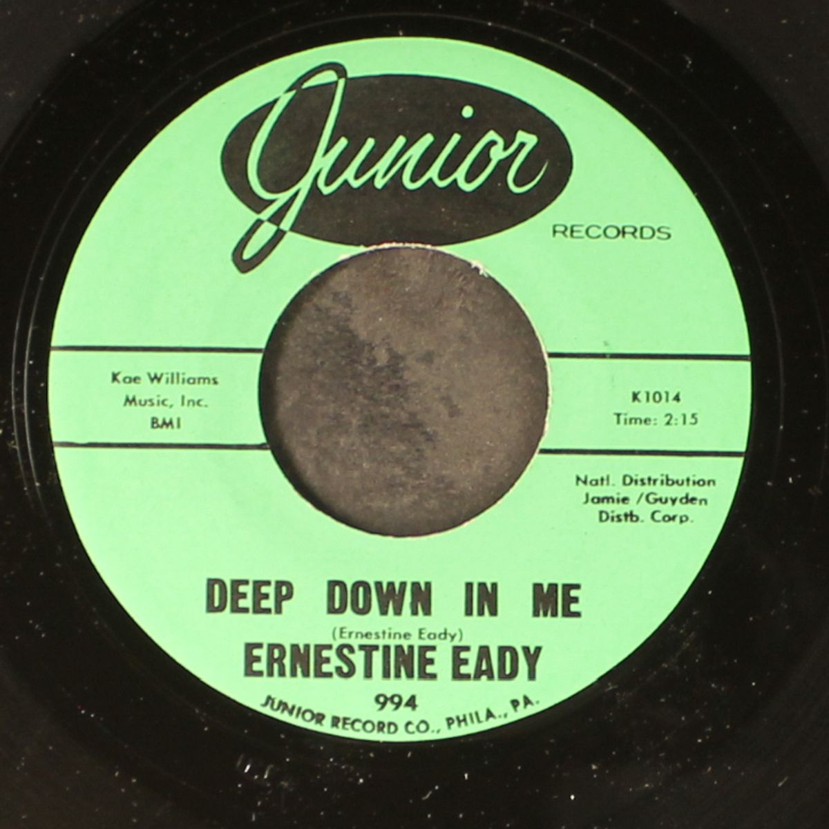 deep down in me / he's so good by ERNESTINE EADY