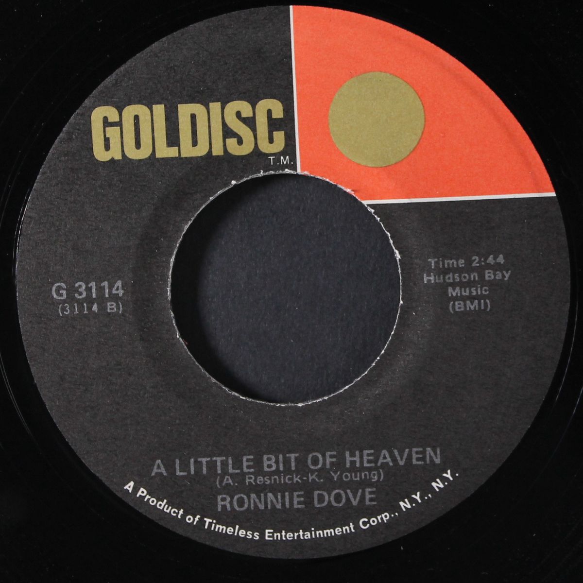 right or wrong / a little bit of heaven by RONNIE DOVE