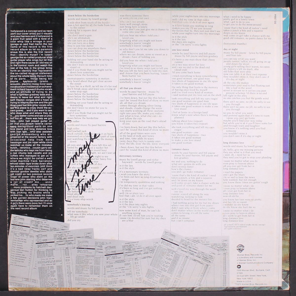 the last record album by LITTLE FEAT