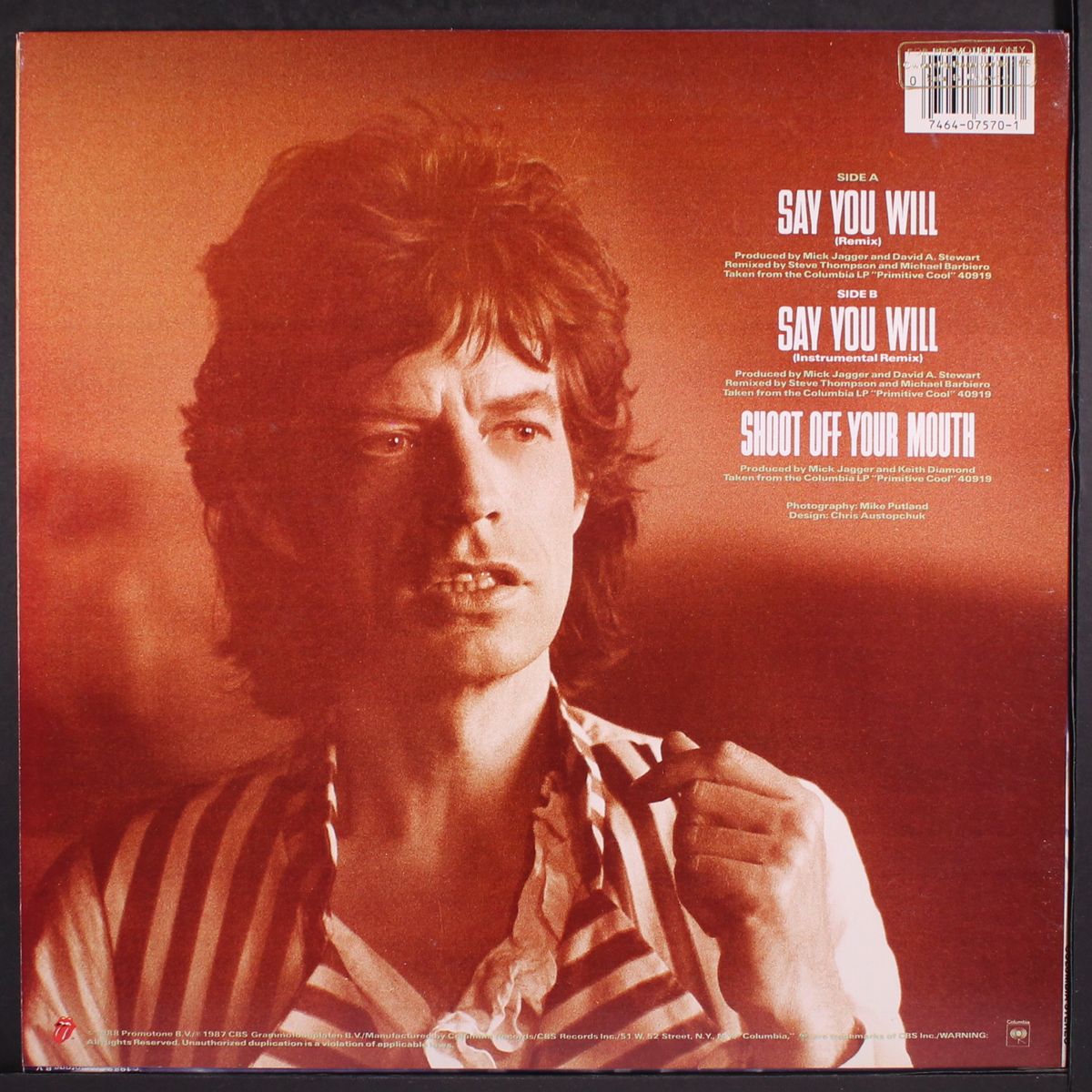 say you will (remix) / instro / shoot off your mouth by MICK JAGGER