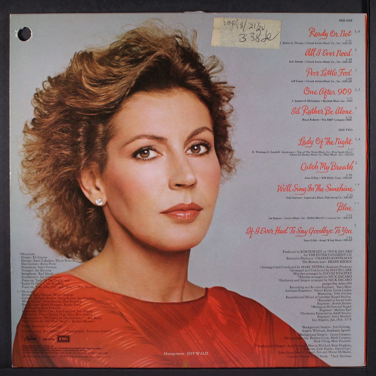 we'll sing in the sunshine by HELEN REDDY